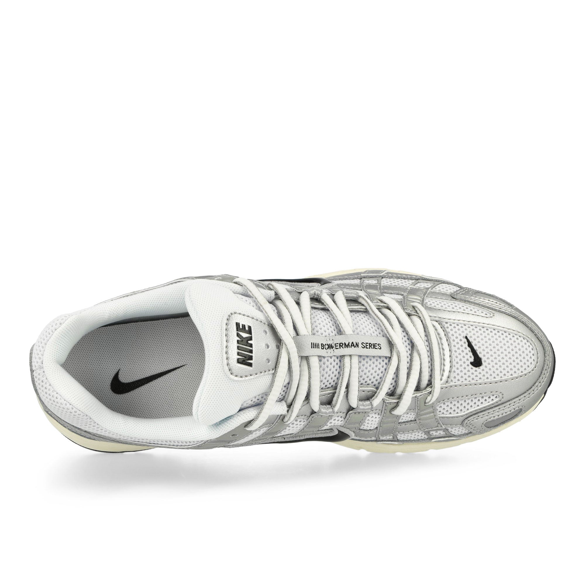 Nike P-6000 White / Black - Metallic Silver - Flat Silver Low Top Sneakers Detailfoto | Overkill