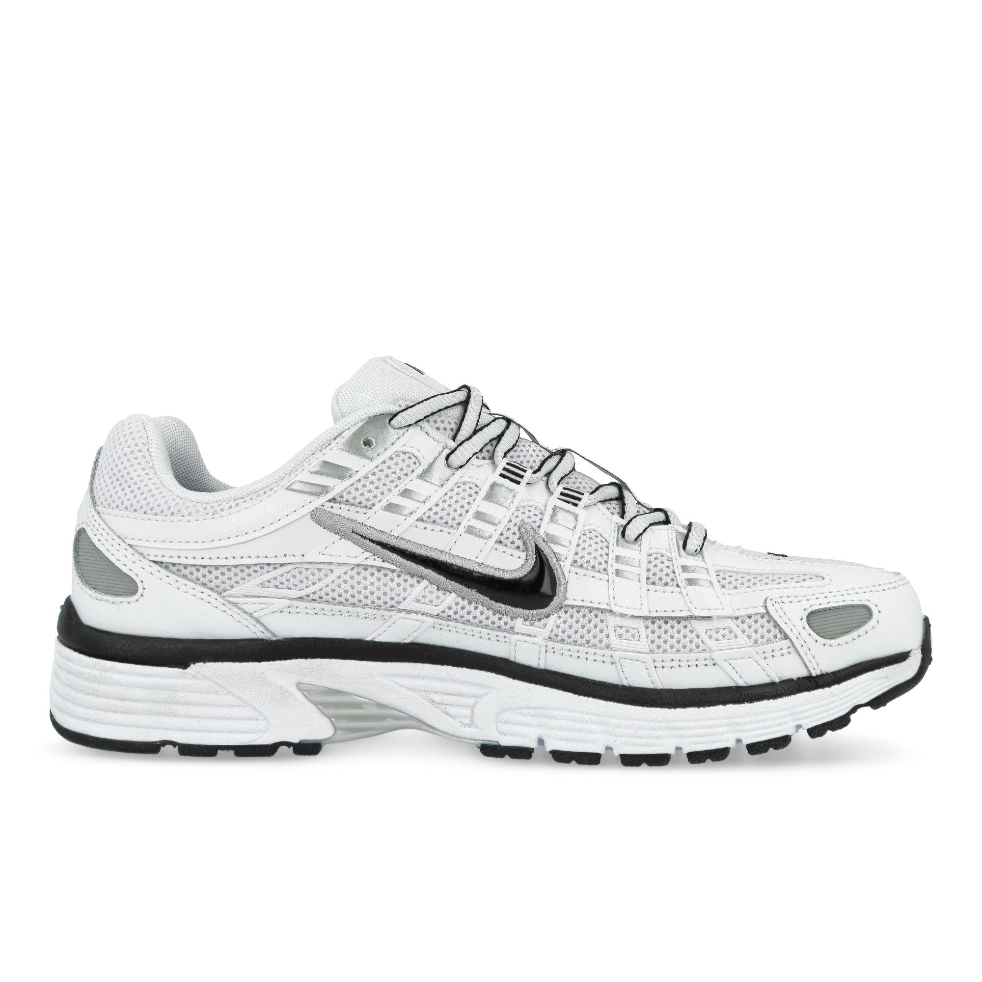 Nike P-6000 White / Black - Metallic Silver - Black Low Top Sneakers CD6404 107 Silhouette | Overkill