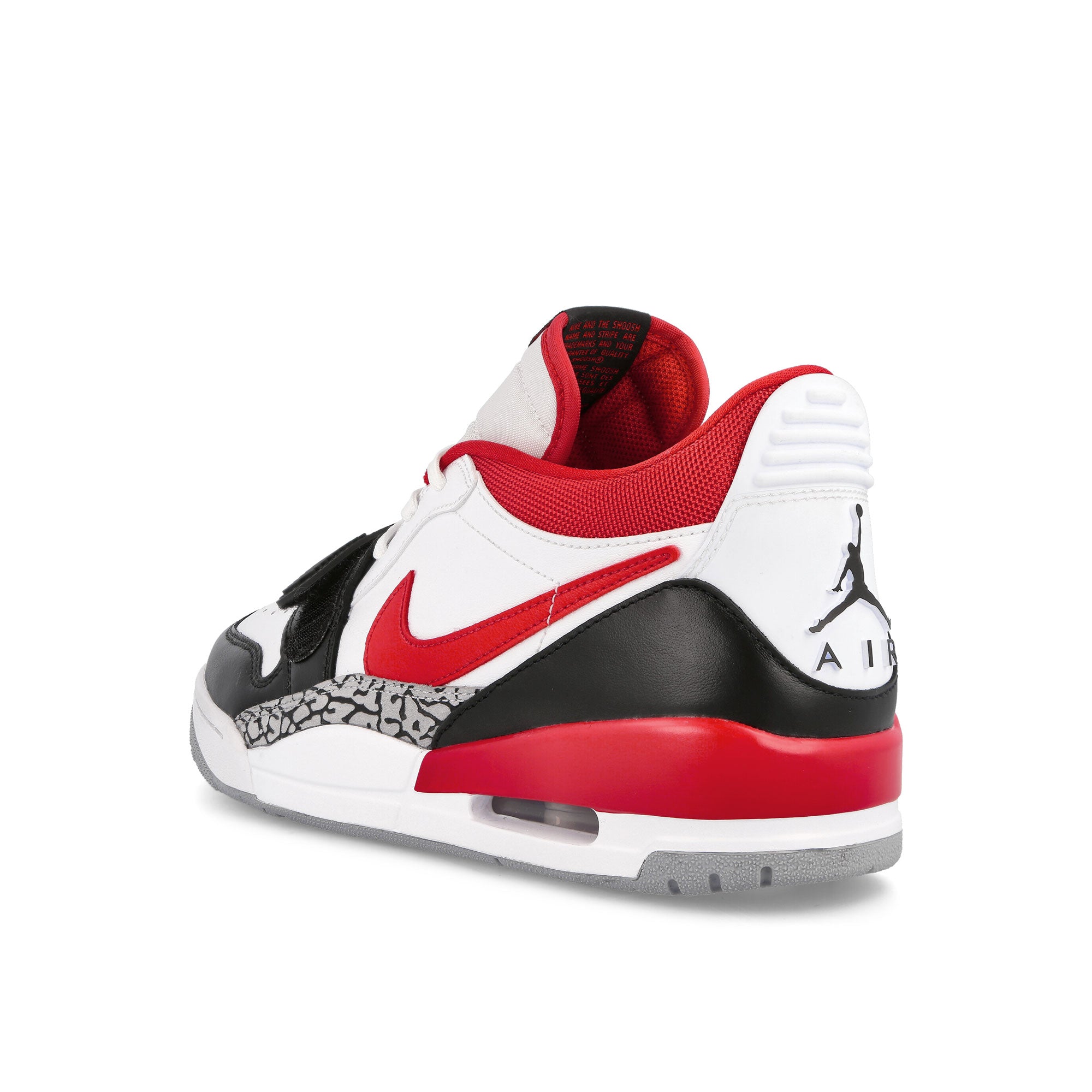 Jordan Air Jordan Legacy 312 Low White / Fire Red - Black - Wolf Grey High Top Sneakers Material | Overkill