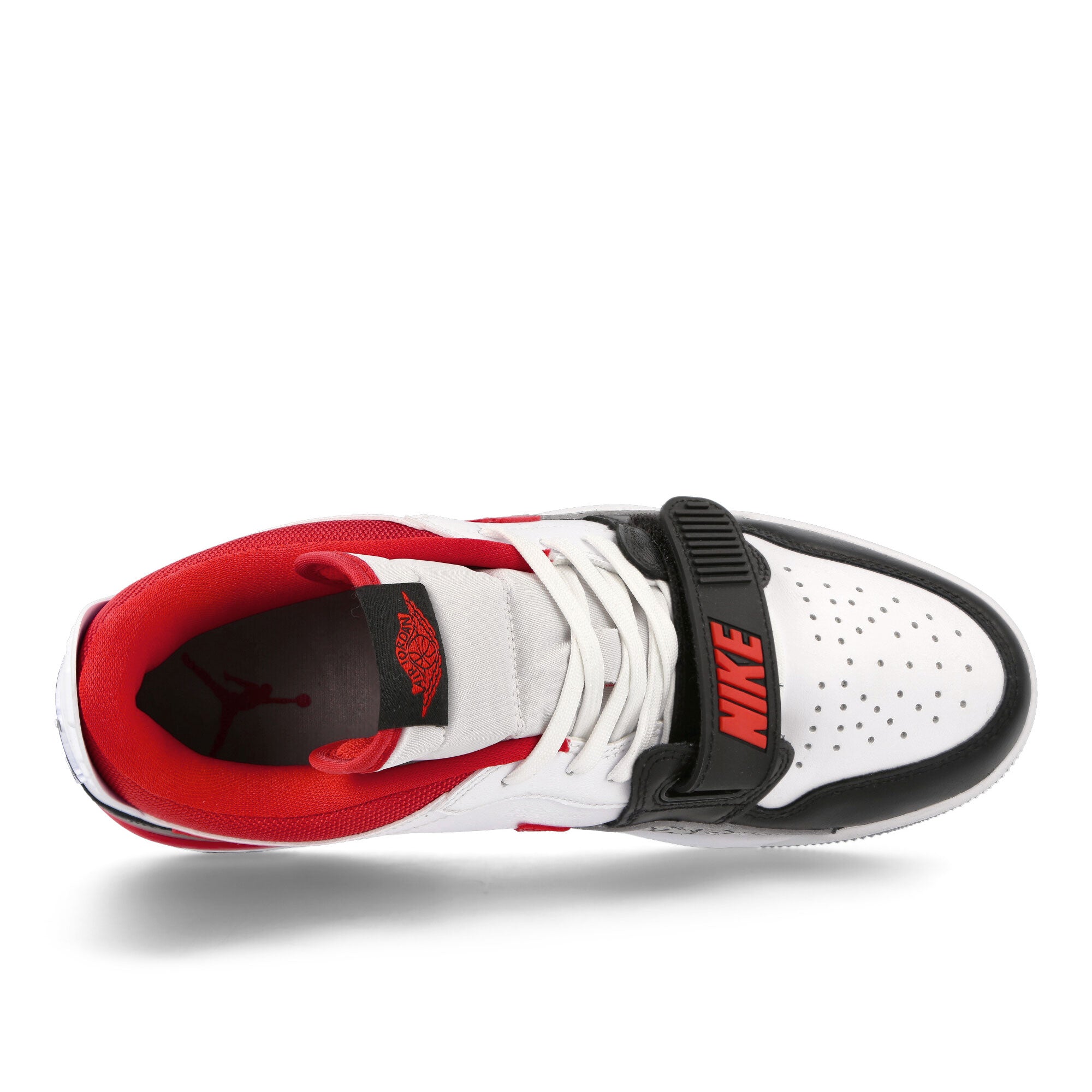 Jordan Air Jordan Legacy 312 Low White / Fire Red - Black - Wolf Grey High Top Sneakers Close Up | Overkill