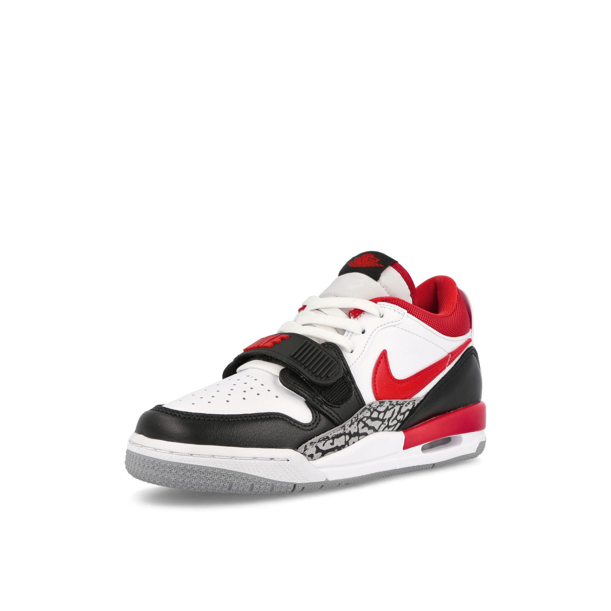 Jordan Air Jordan Legacy 312 Low GS White-Fire Red - Black - Wolf Grey Sneakers Close Up | Overkill