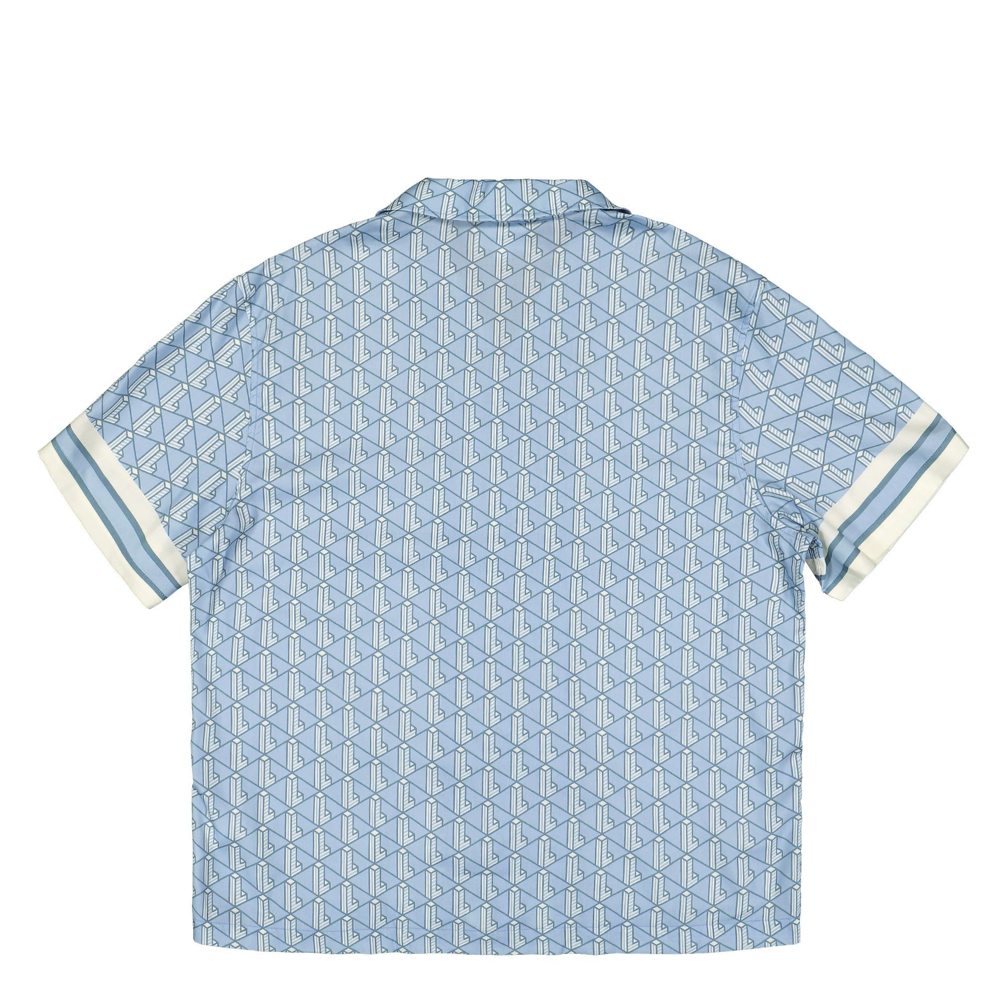Lacoste Straight Cut Monogram Shirt Blue / White Shirts Material | Overkill
