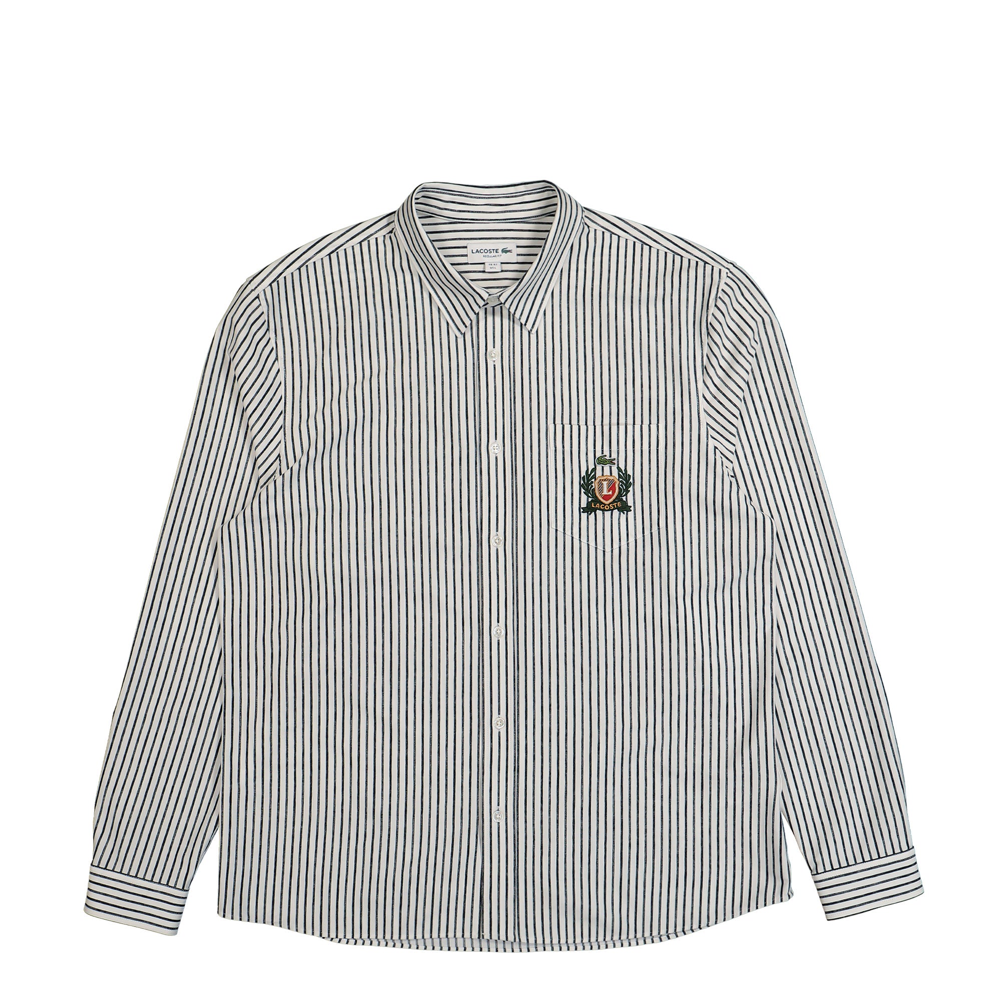 Lacoste Chemise Casual Manches Lo White / Marine Blue Shirts CH9118-00 EZ6 | Overkill