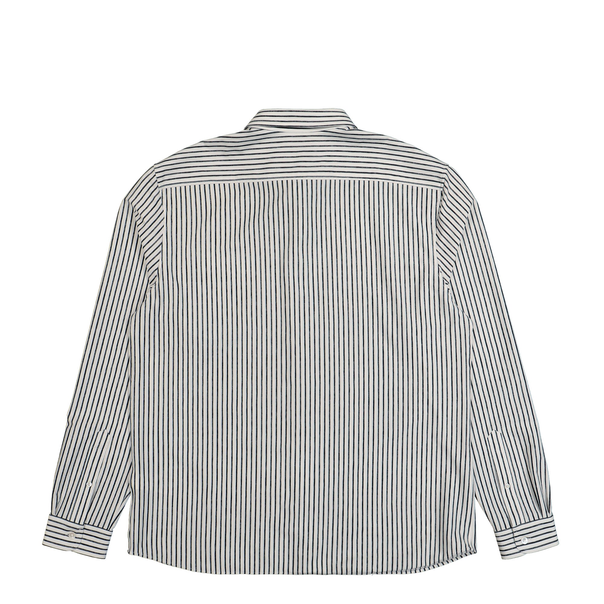 Lacoste Chemise Casual Manches Lo White / Marine Blue Shirts Material | Overkill