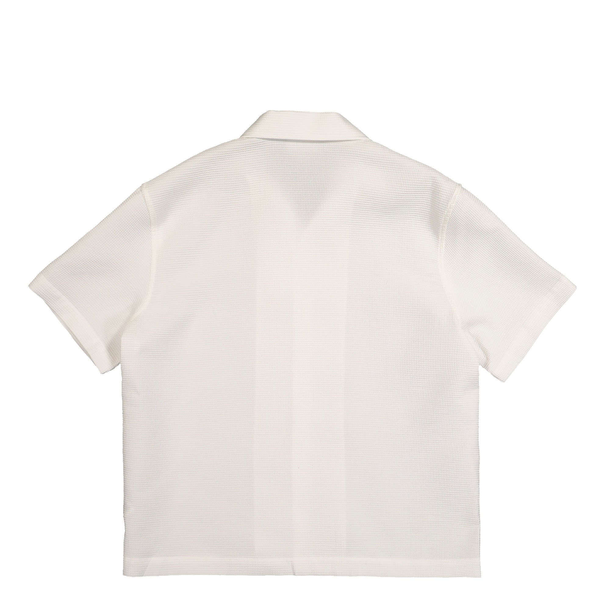 Lacoste Relaxed Fit Shirt With Structured Waffle Look Blanc Shirts Material | Overkill