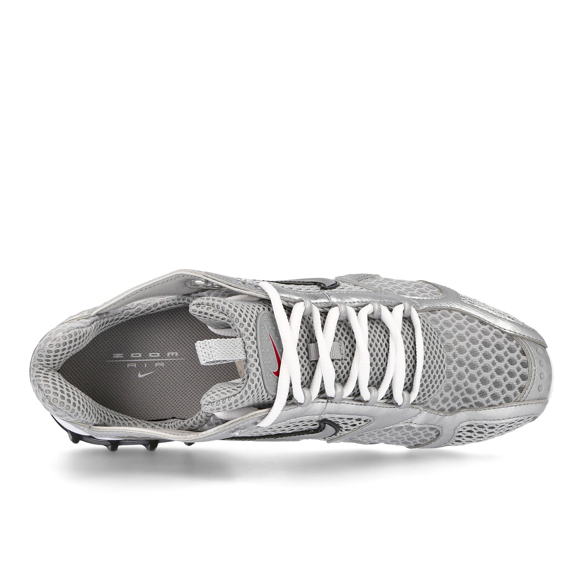 Nike Air Zoom Spiridon Cage 2 Lt Smoke Grey / Metallic Silver Low Top Sneakers Detailfoto | Overkill