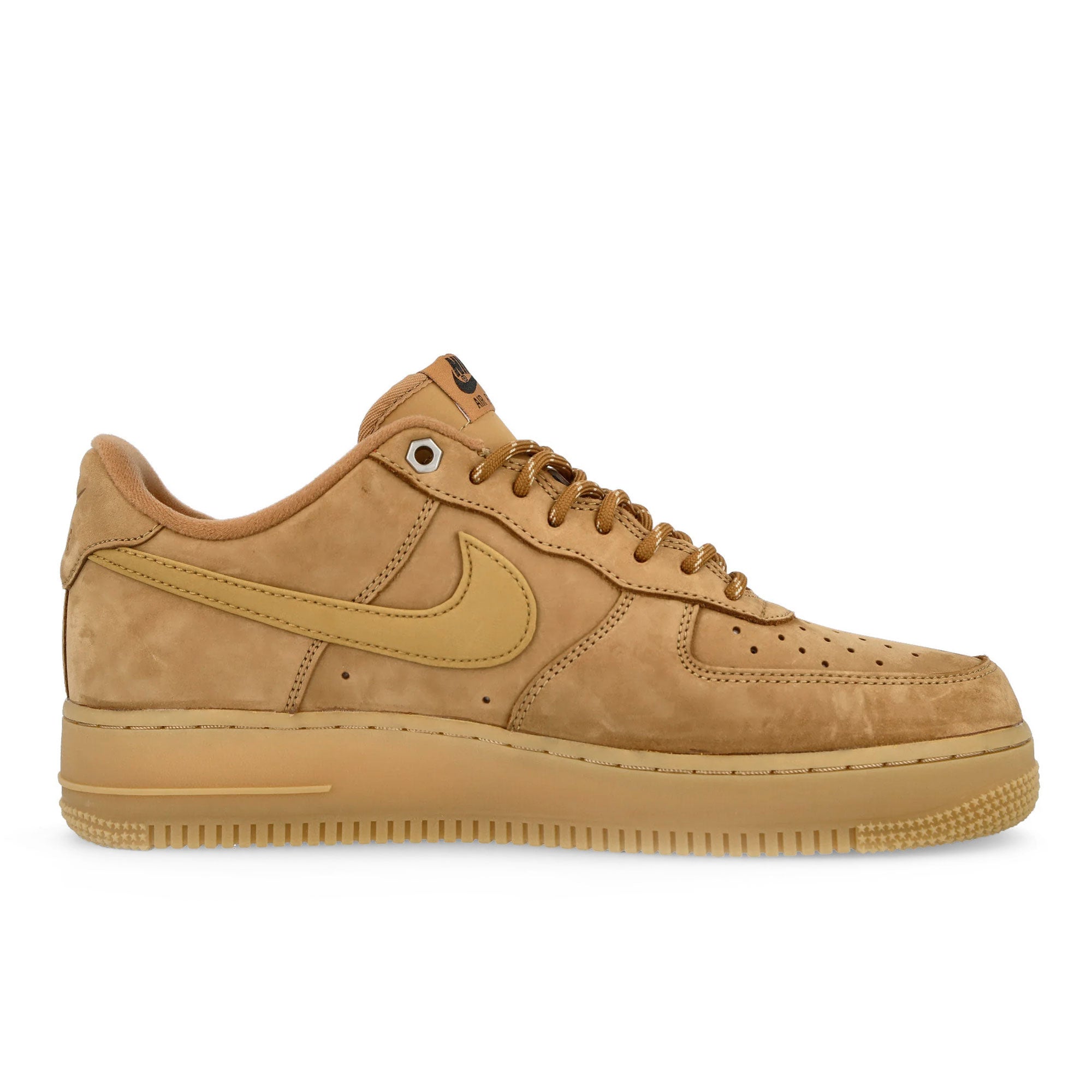 Nike Air Force 1 07 WB Flax / Wheat - Gum Light Brown - Black Low Top Sneakers Silhouette | Overkill