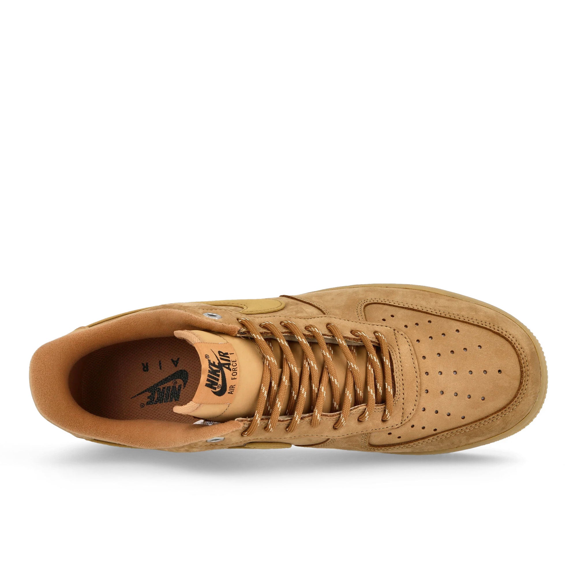Nike Air Force 1 07 WB Flax / Wheat - Gum Light Brown - Black Low Top Sneakers Detailfoto | Overkill