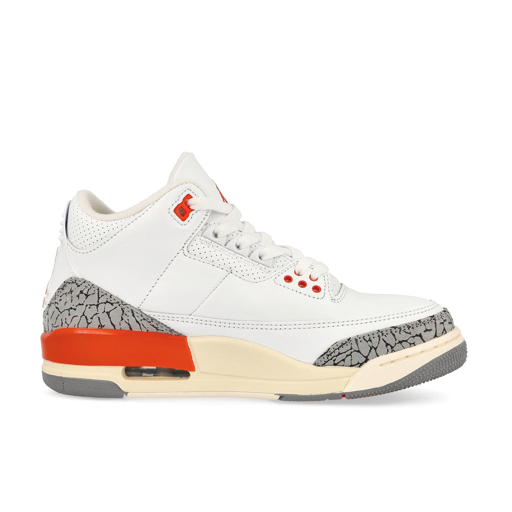 Jordan Wmns Air Jordan 3 Retro White / Cosmic Clay-Sail-Cement Grey High Top Sneakers Silhouette | Overkill
