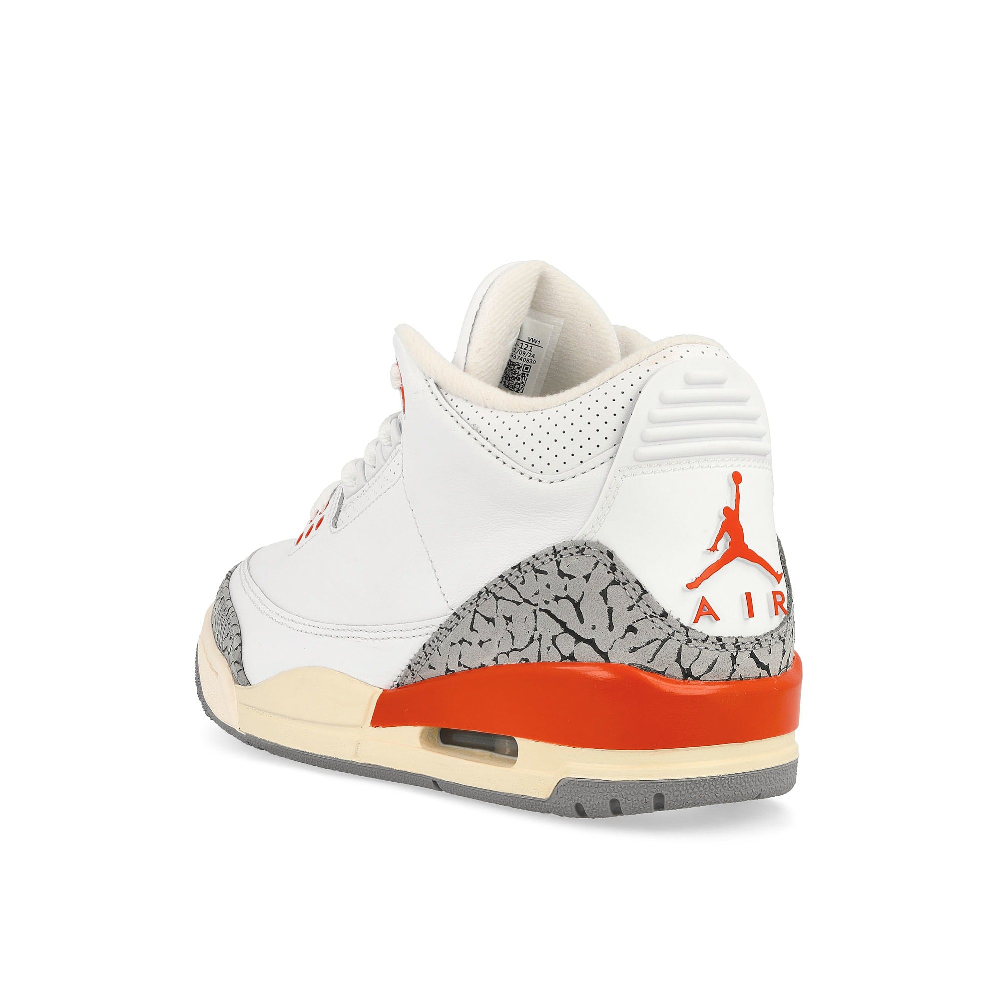 Jordan Wmns Air Jordan 3 Retro White / Cosmic Clay-Sail-Cement Grey High Top Sneakers Material | Overkill