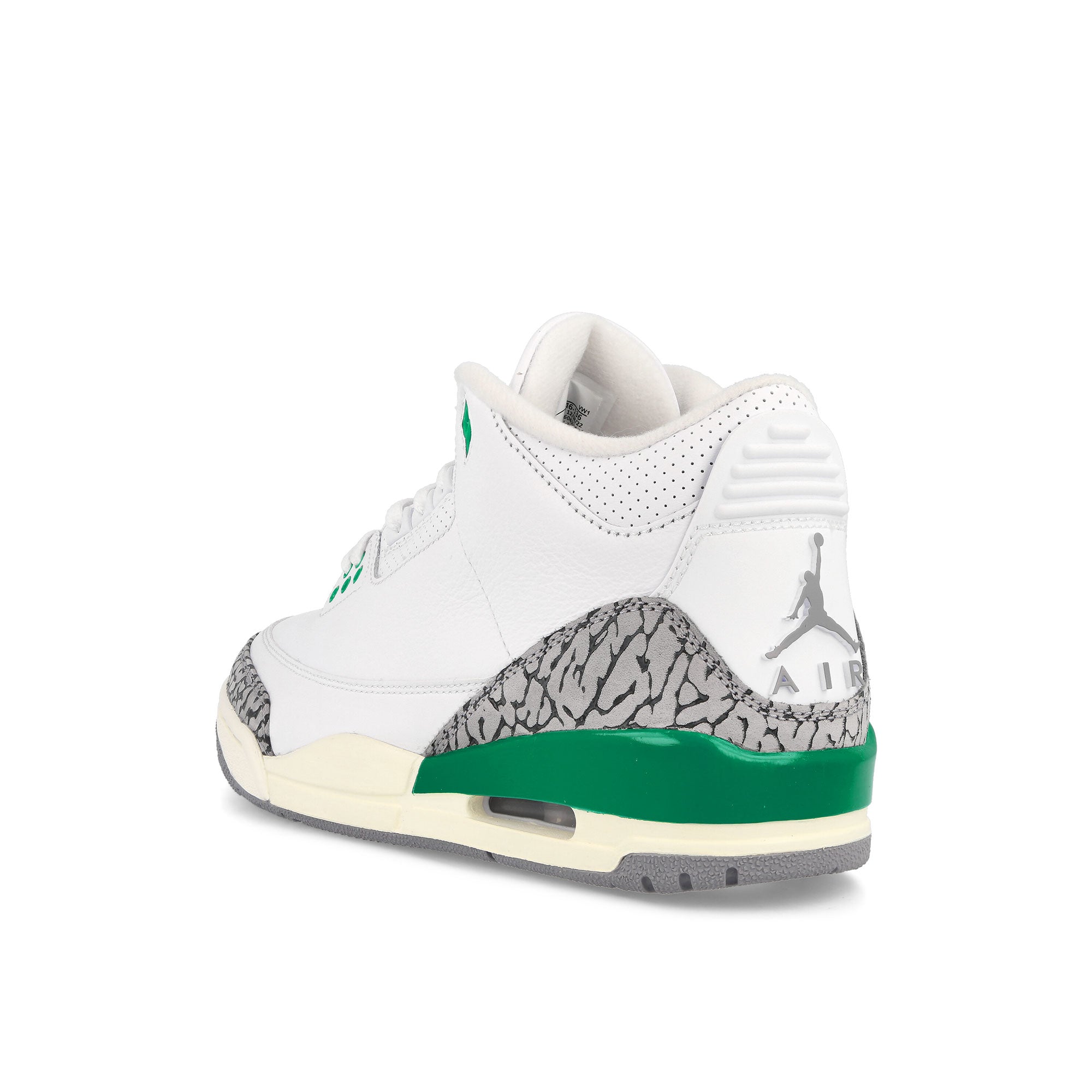 Jordan Wmns Air Jordan 3 Retro White / Varsity Red - Lucky Green Sneakers Material | Overkill