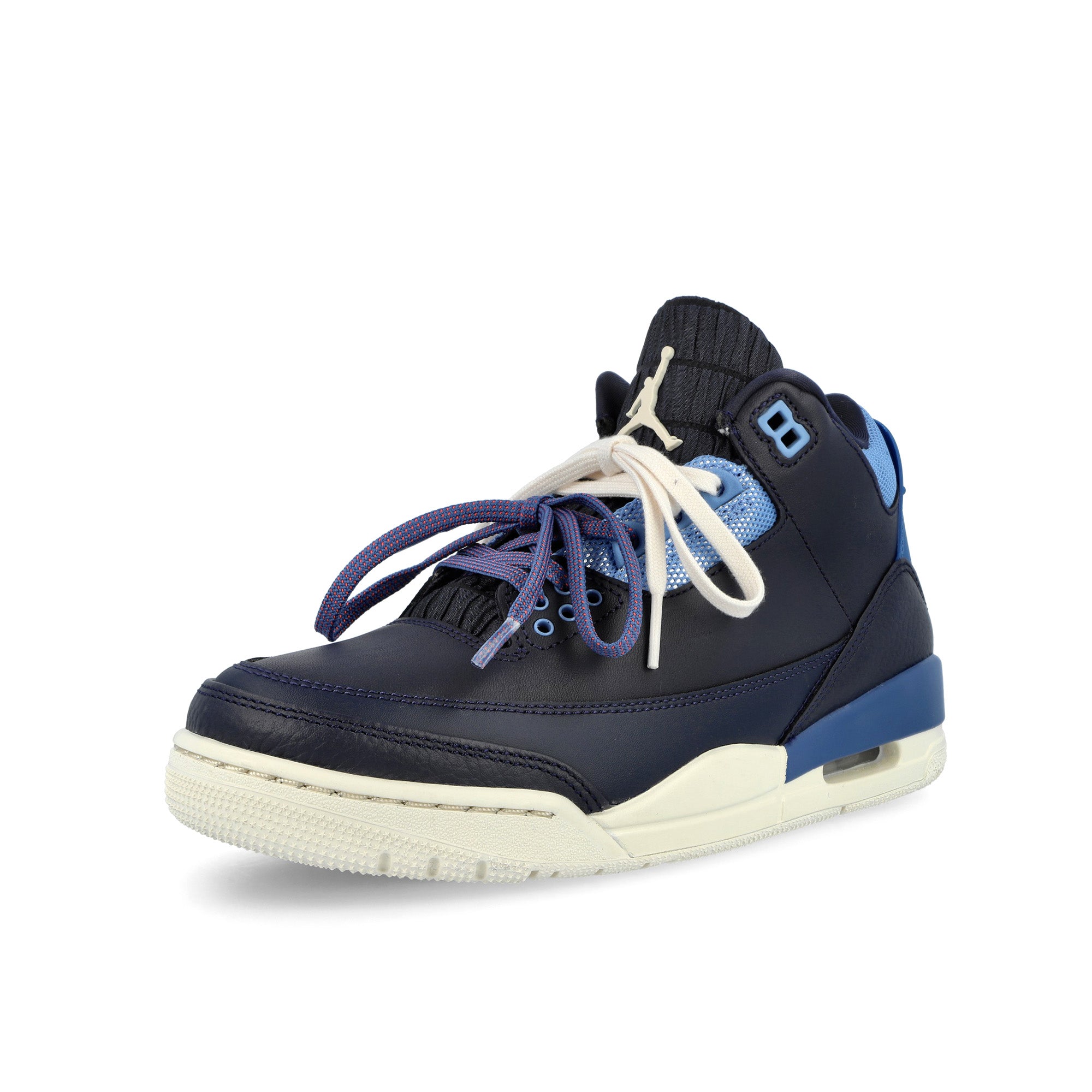 Wmns Air Jordan 3 Retro Sport Renaissance Obsidian / Chalk - Track Red Mid Top Sneakers CK9246 400 Detailfoto | Overkill