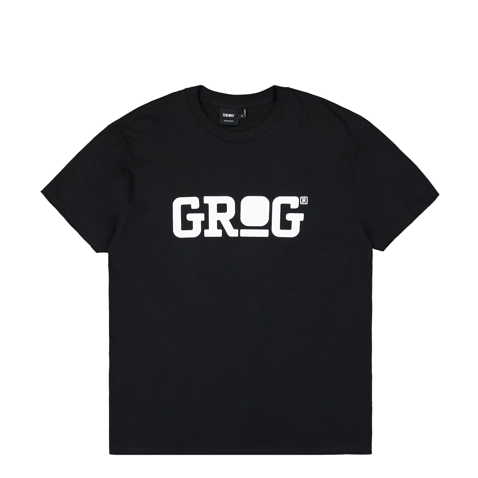 Grog Classic Logo T-Shirt Black / White T-Shirts CLTT-0111 | Overkill
