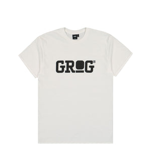 Grog Classic Logo T-Shirt White / Black T-Shirts CLTT-1101 | Overkill