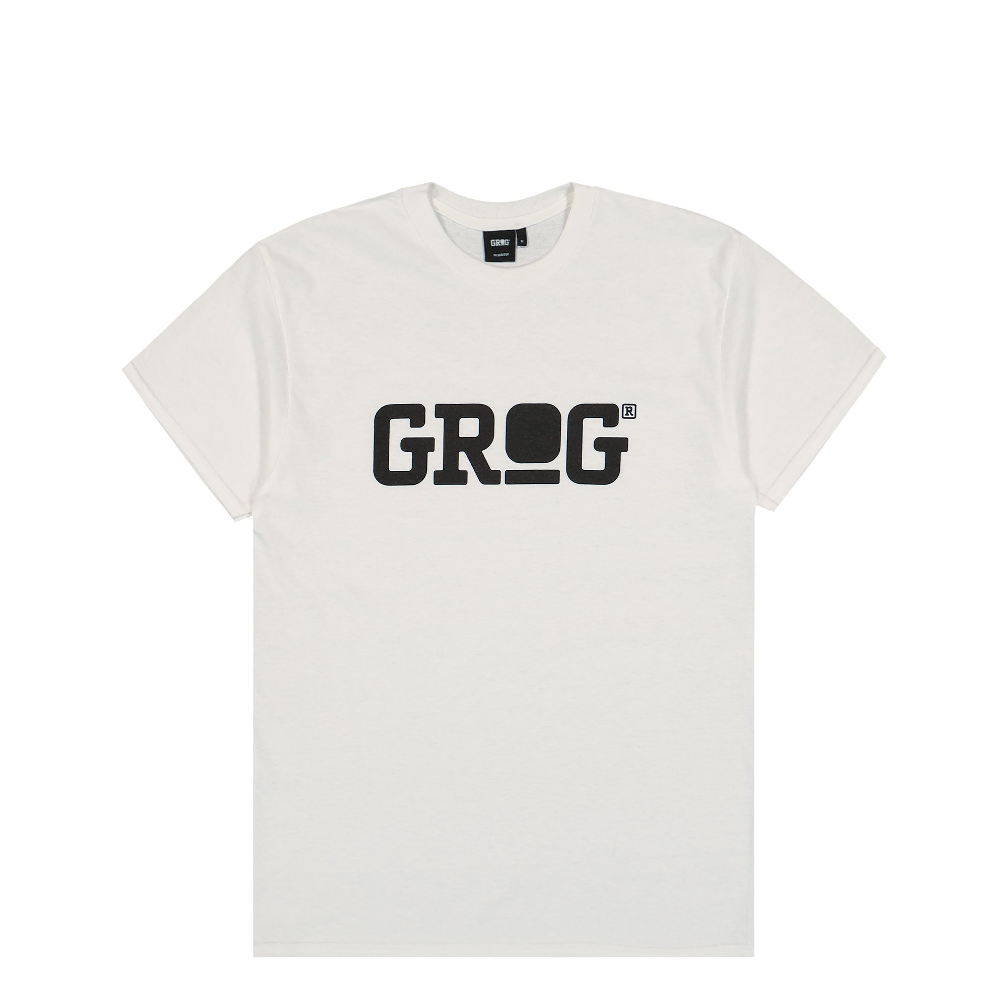 Grog Classic Logo T-Shirt White / Black T-Shirts CLTT-1101 | Overkill