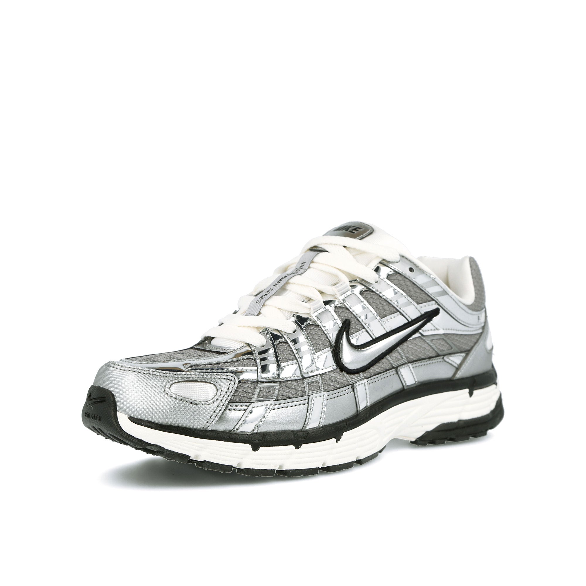 Nike P-6000 Metallic Silver / Metallic Silver - Sail Low Top Sneakers Close Up | Overkill