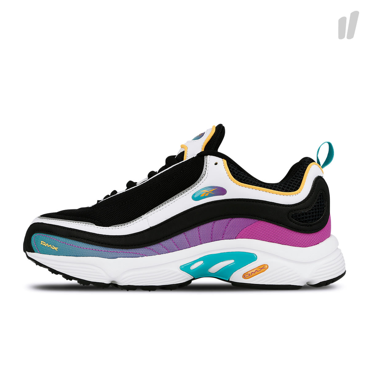 Reebok daytona dmx mu Black-Timless Teal Low Top Sneakers CN8386 | Overkill