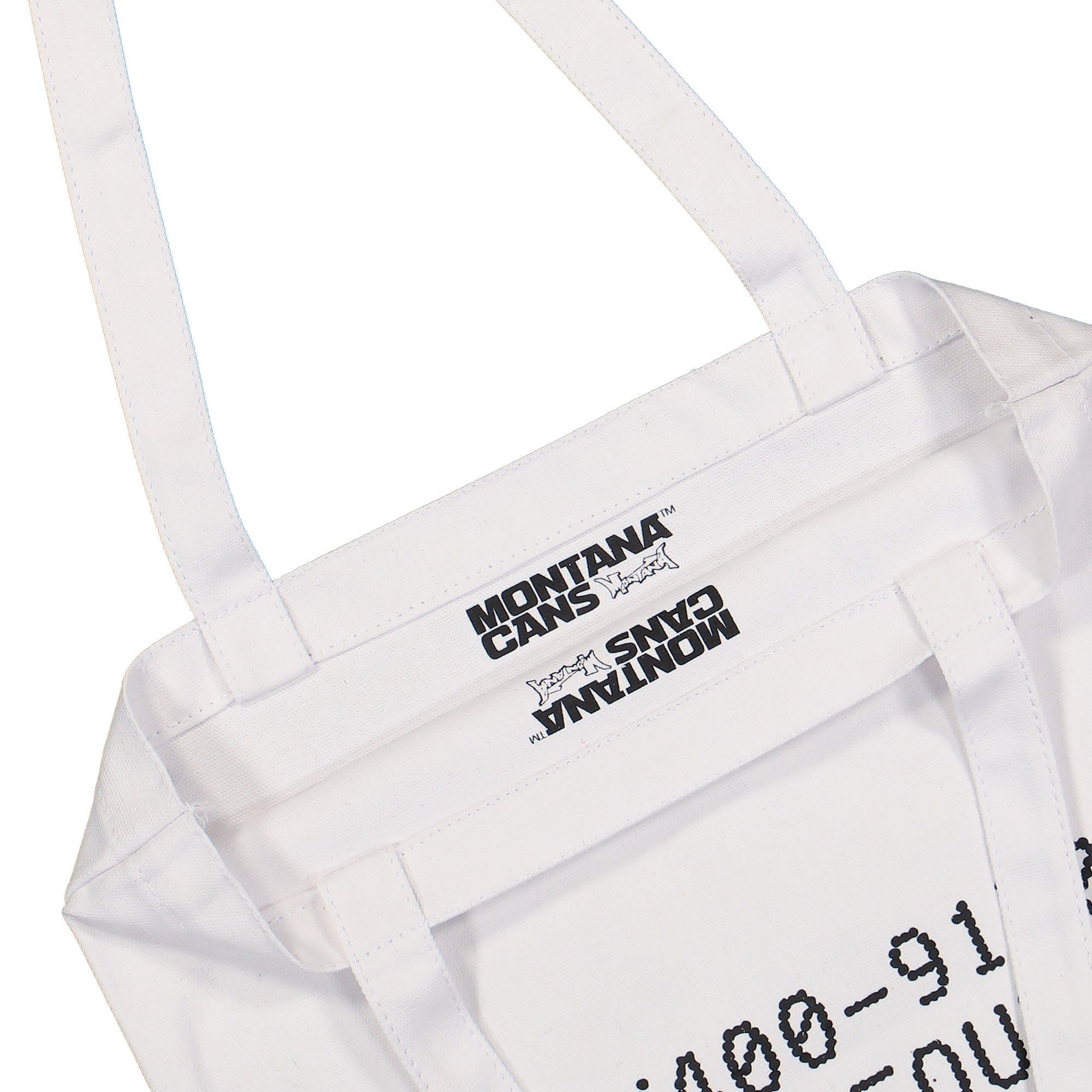 Montana Cotton Bag Donut Print 9150 Whiteout 0 Tote Bags & Shoppers Material | Overkill