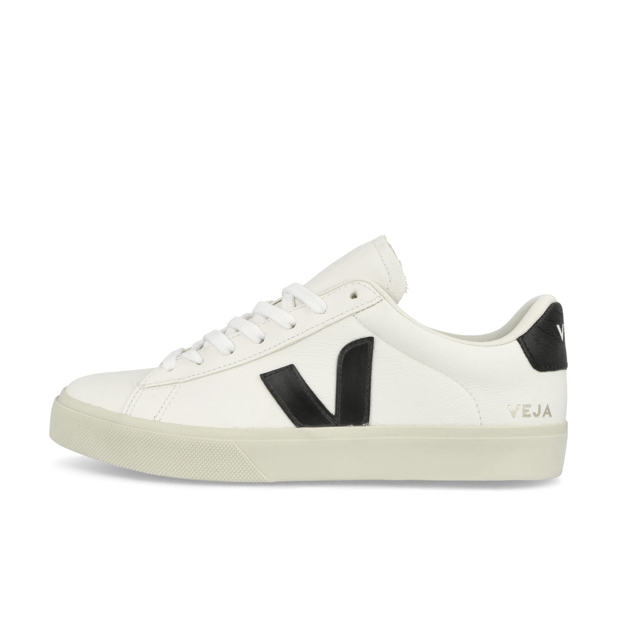 Veja W Campo Chromefree Leather Extra White Black Low Top Sneakers CP0501537A | Overkill