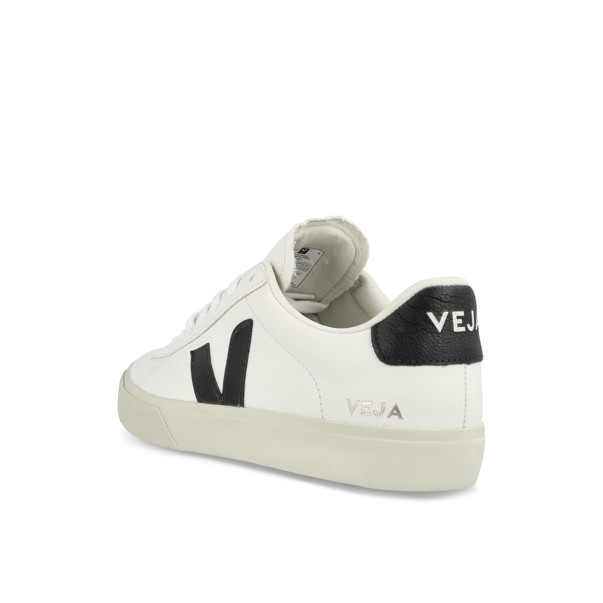 Veja W Campo Chromefree Leather Extra White Black Low Top Sneakers Material | Overkill