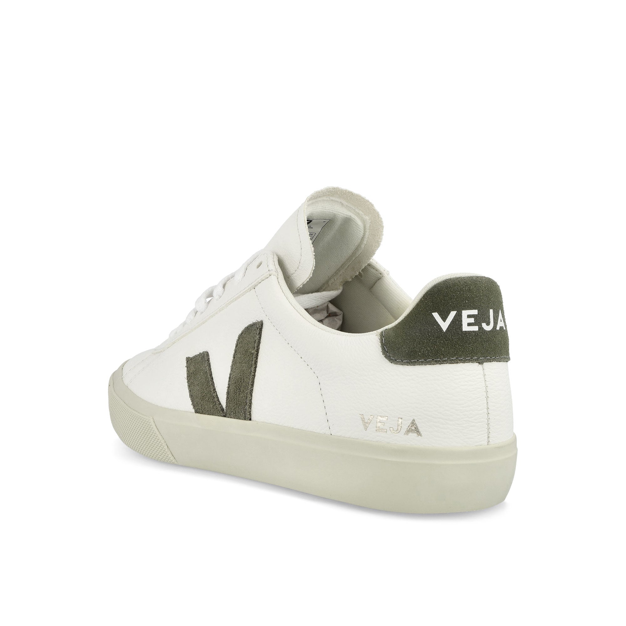 Veja Campo Chromefree Leather Extra White-Kaki Low Top Sneakers Material | Overkill