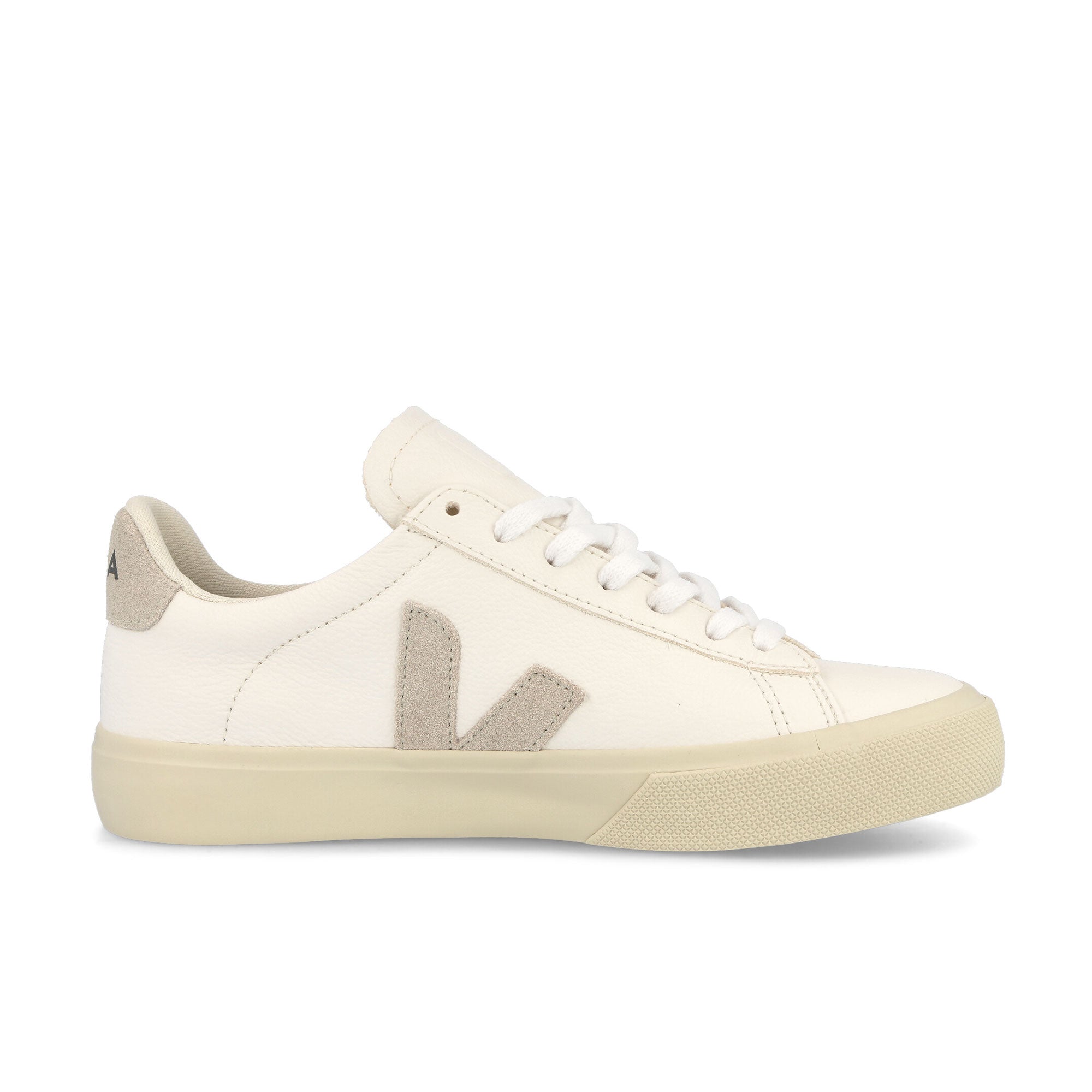 Veja W Campo Chromefree Leather Extra White-Natural Suede Sneakers Silhouette | Overkill