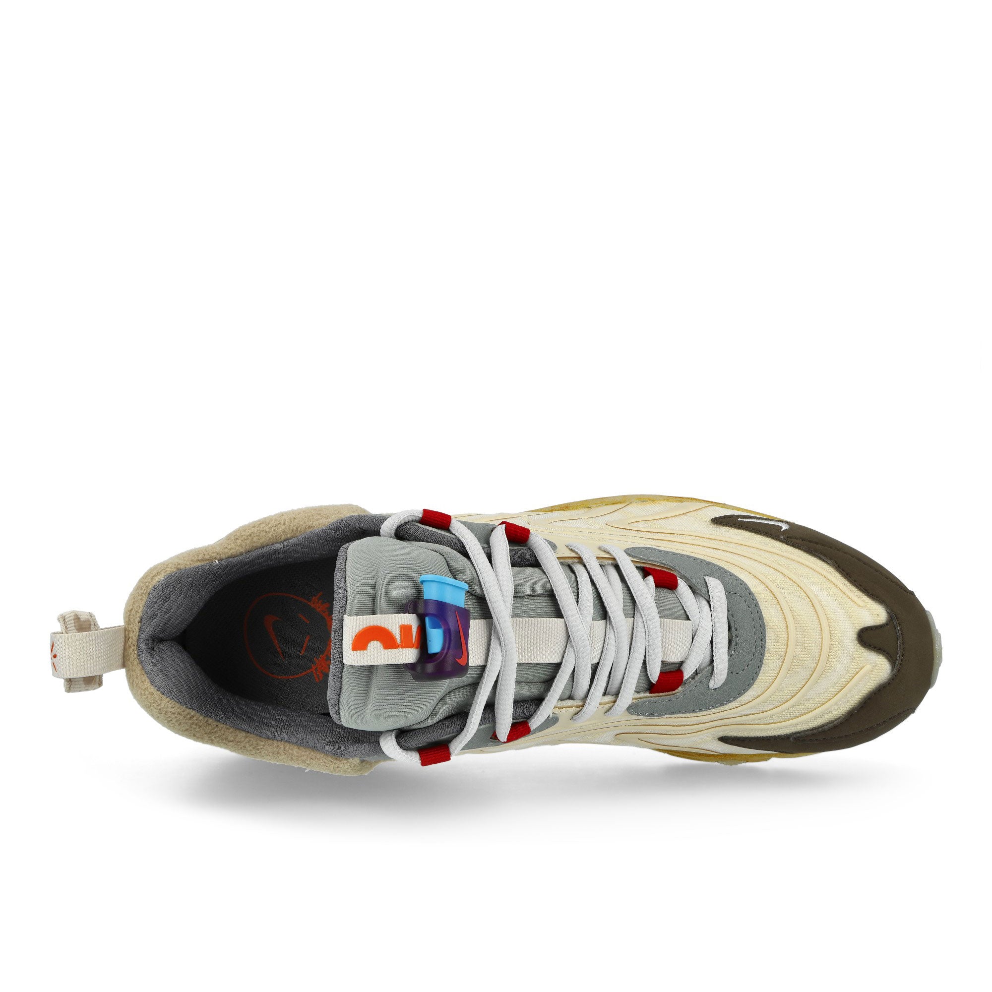 Travis Scott x Nike Air Max 270 Cactus Trails Light Cream / Starfish - Dark Hazel Low Top Sneakers CT2864 200 Detailfoto | Overkill