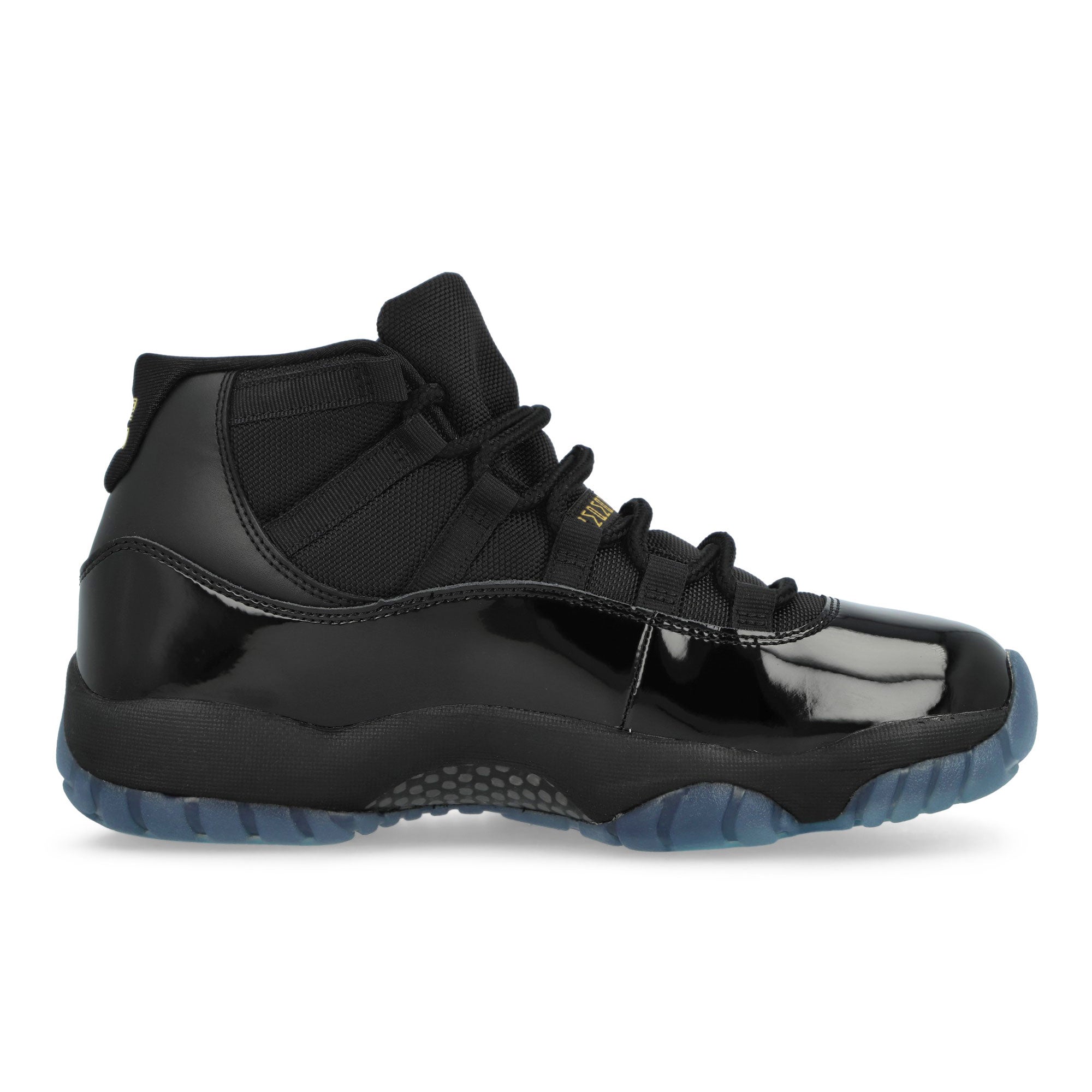 Air Jordan 11 Retro Gamma Black / Gamma Blue - Black - Varsity Maize High Top Sneakers CT8012 047 Silhouette | Overkill