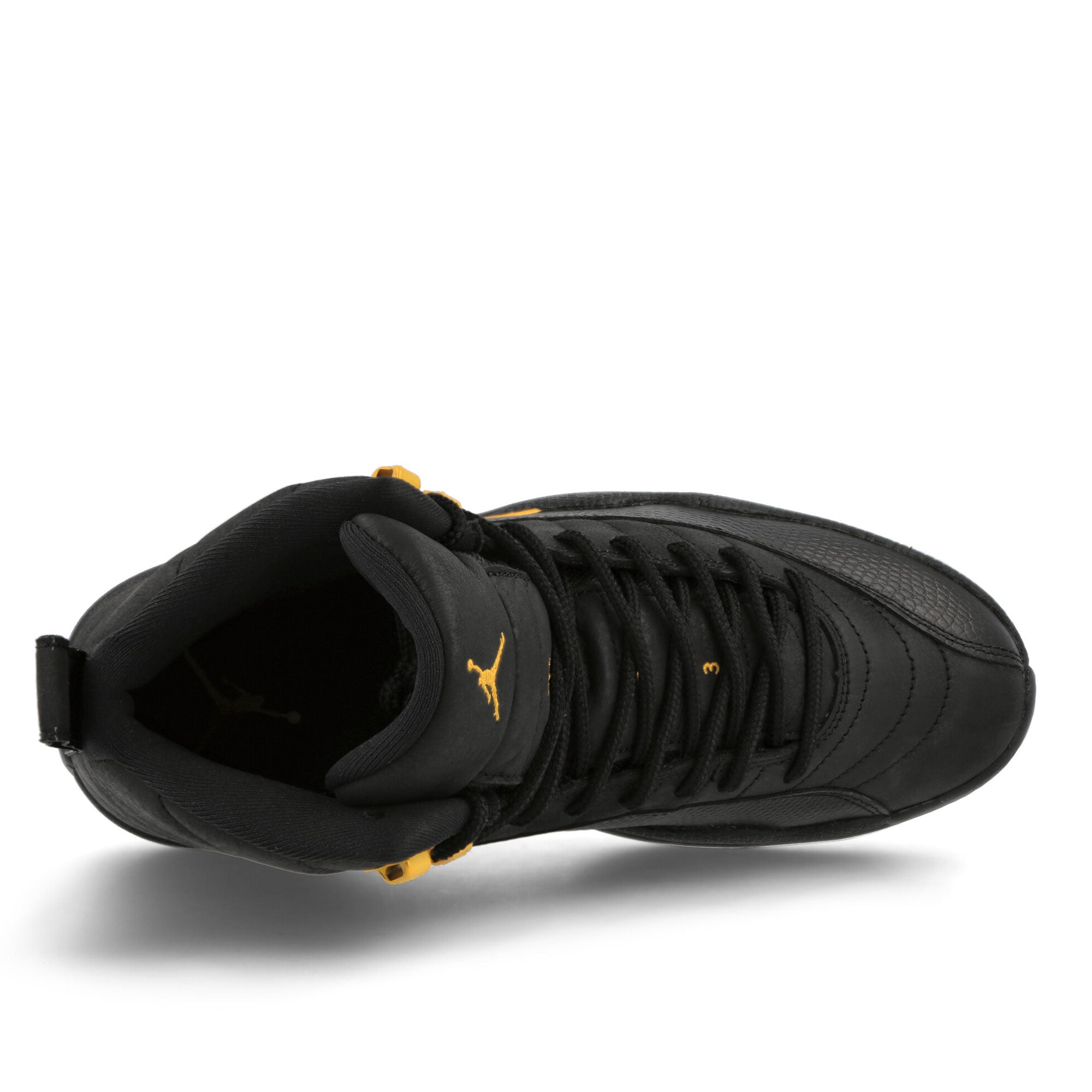 Jordan Air Jordan 12 Retro Black / Taxi Mid Top Sneakers Detailfoto | Overkill