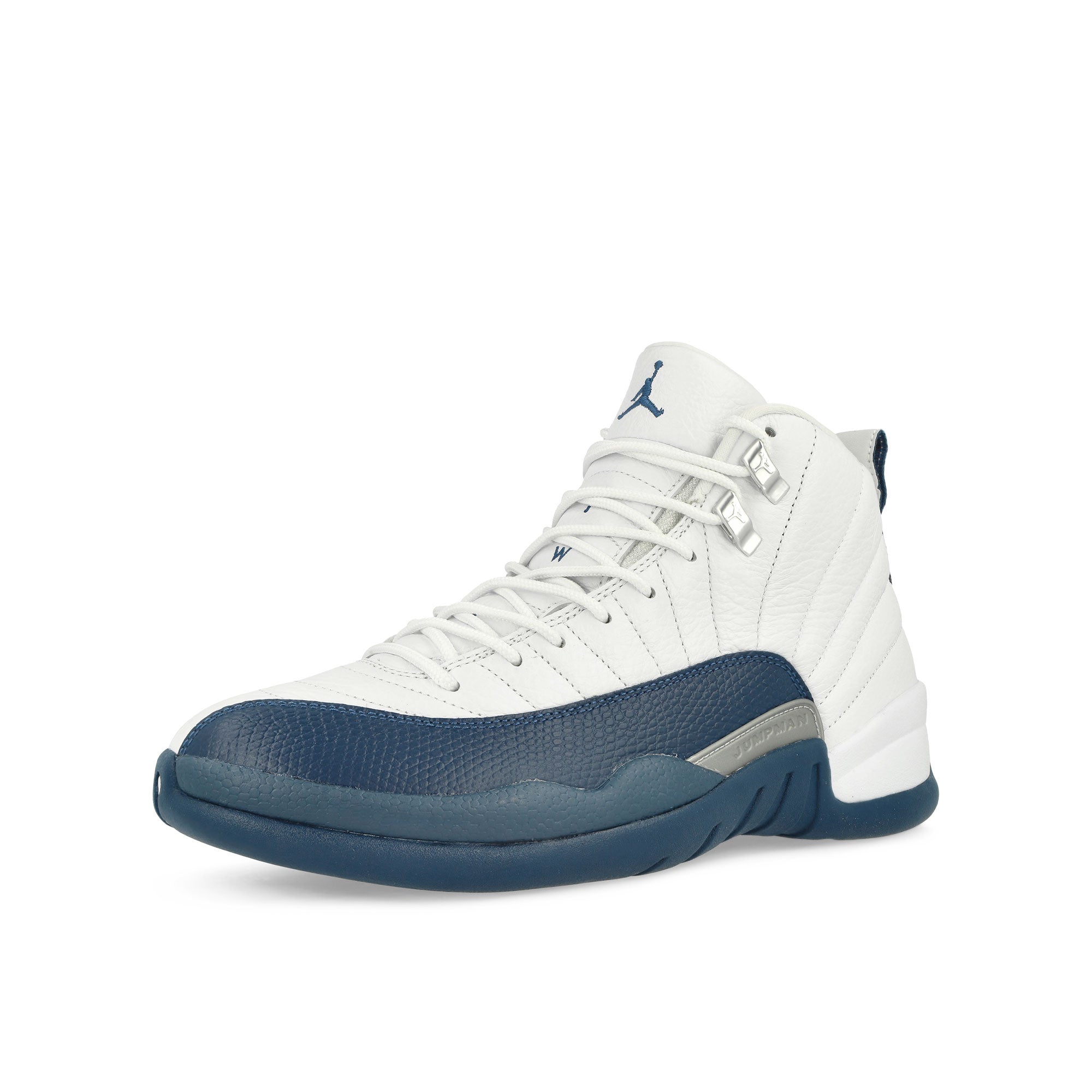 Jordan Air Jordan 12 Retro French Blue White / French Blue - Metallic Silver High Top Sneaker CT8013 114 Close-up | Overkill