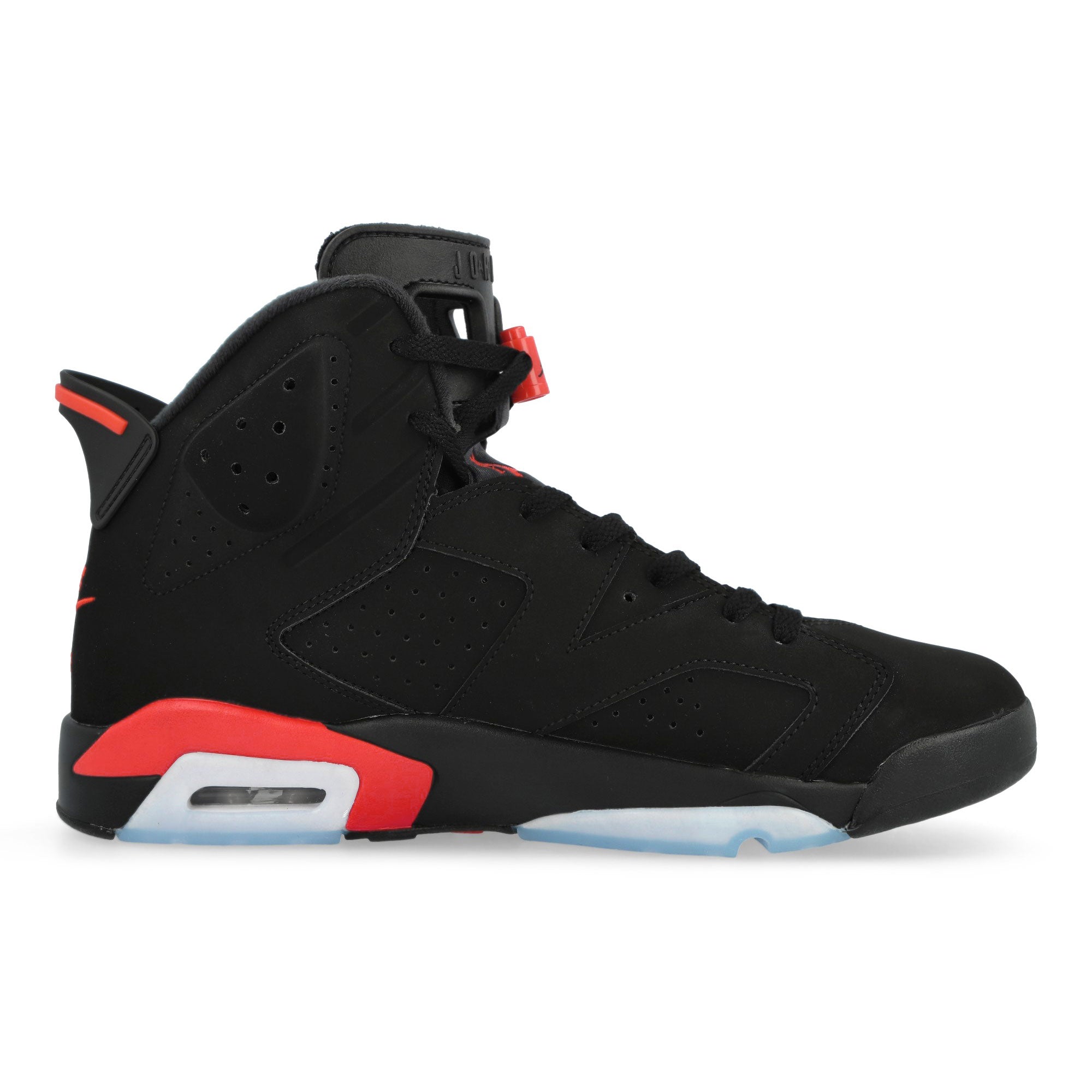 Air Jordan 6 Retro Black / Light Crimson High Top Sneakers CT8529 001 Silhouette | Overkill