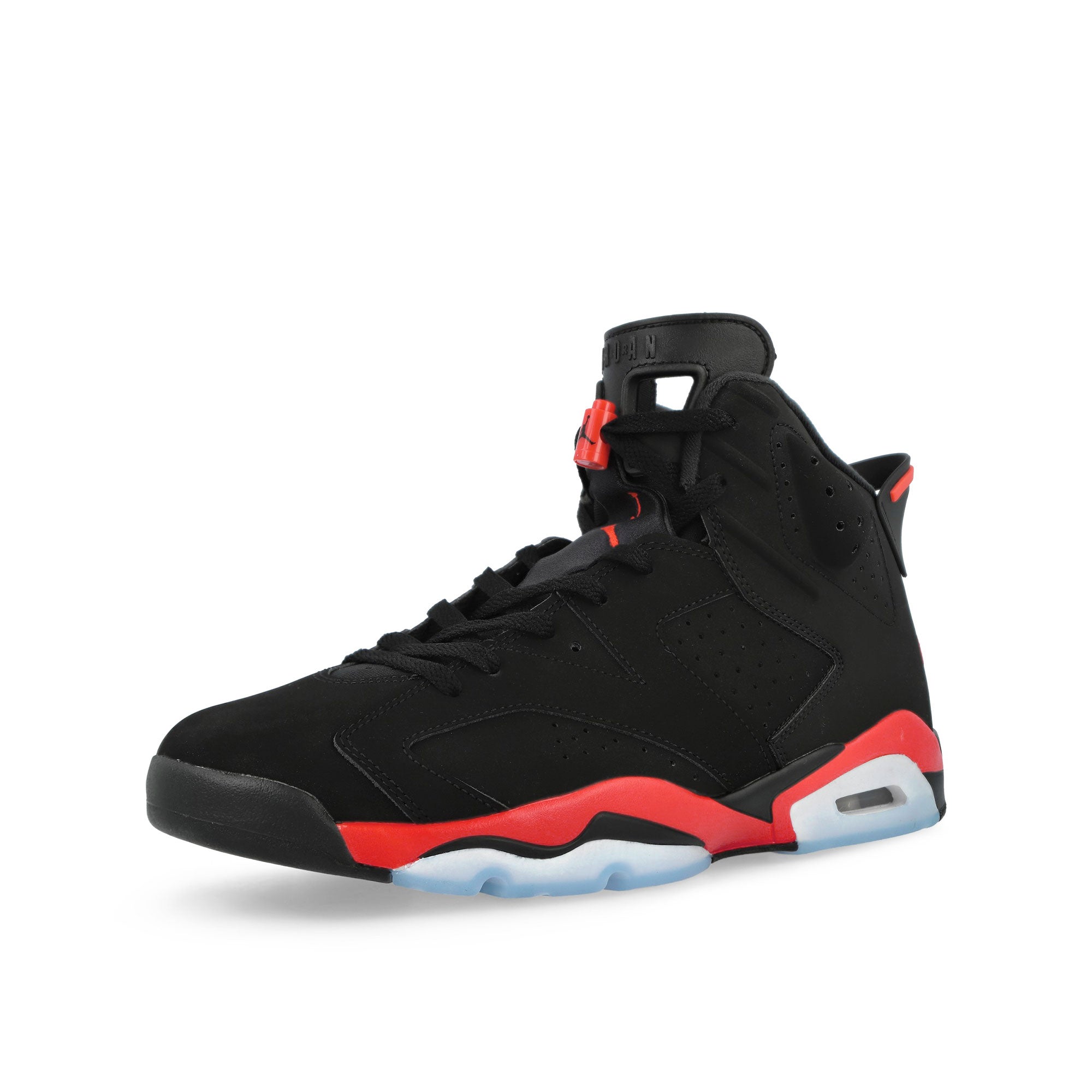 Air Jordan 6 Retro Black / Light Crimson High Top Sneakers CT8529 001 Close-up | Overkill