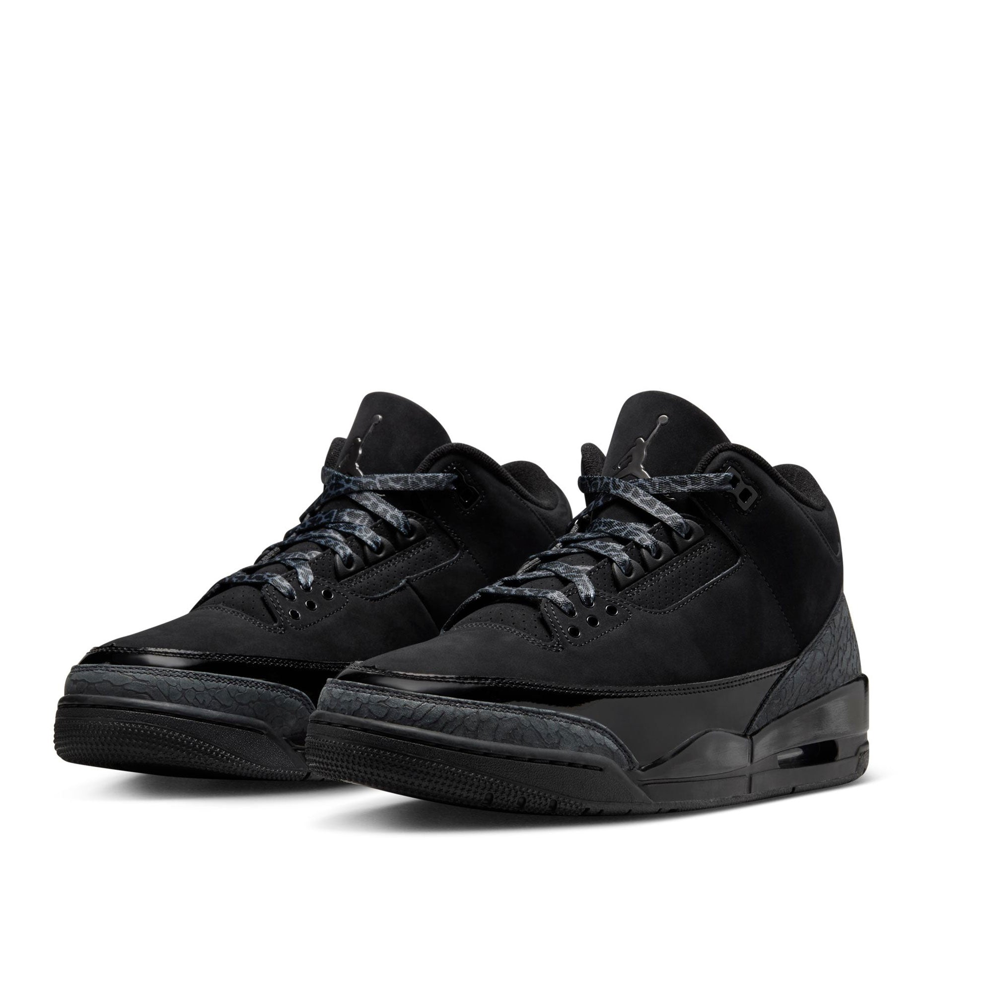 Jordan Air Jordan 3 Retro Black Cat Black / Dark Charcoal - White Mid Top Sneakers Material | Overkill