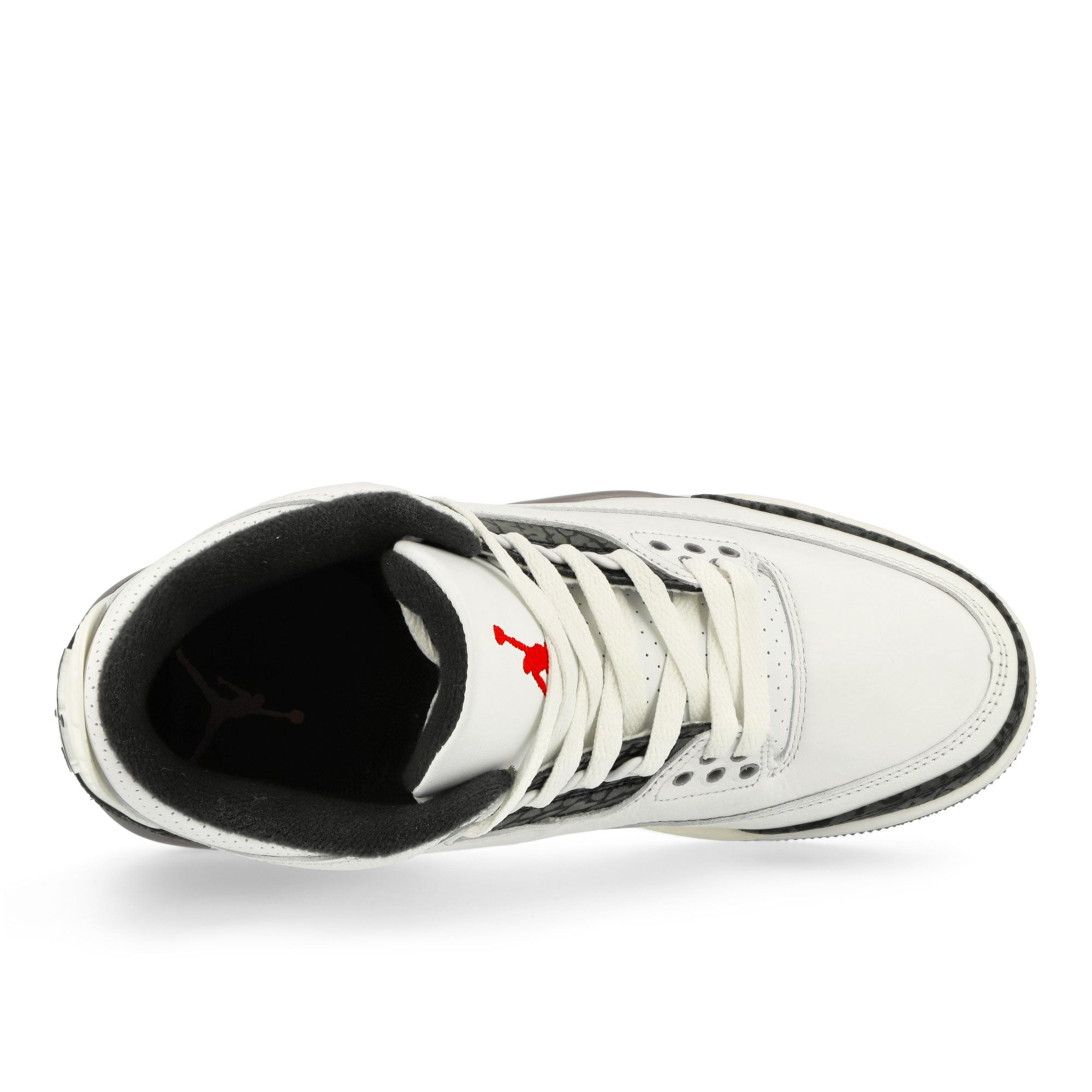 Jordan Air Jordan 3 Retro Summit White / Fire Red - Cement Grey -Black Mid Top Sneakers Detailfoto | Overkill