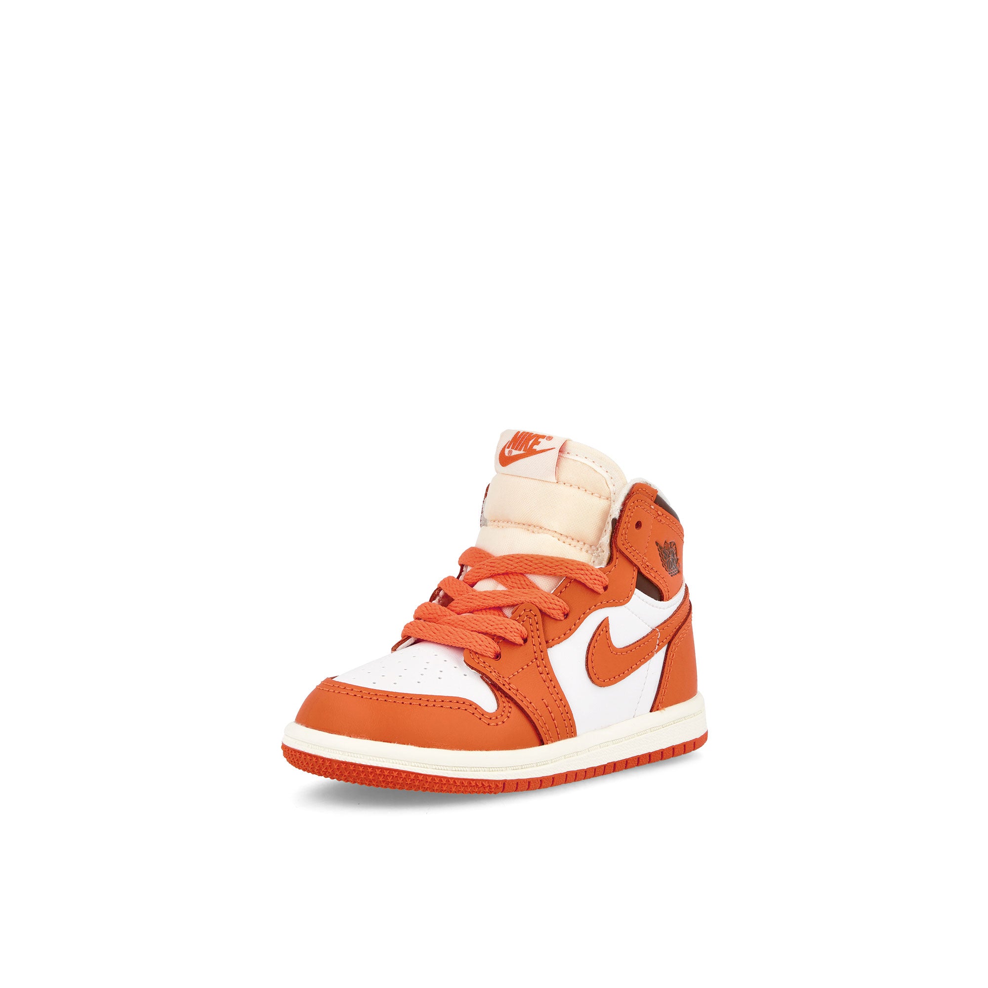 Jordan Air Jordan 1 Retro High OG TD White / Starfish - Cacao Wow - Sail High Top Sneakers Close Up | Overkill