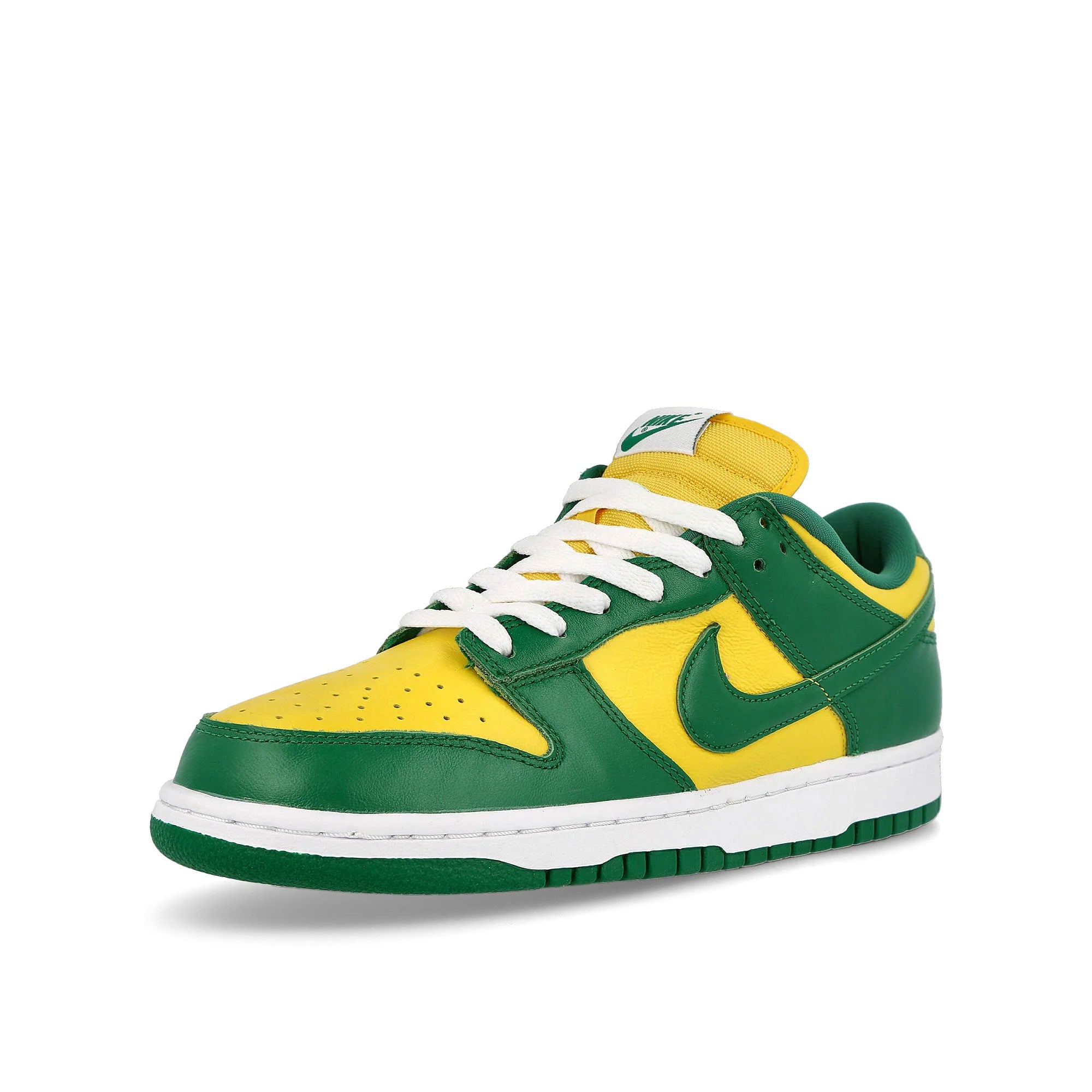 Nike Dunk Low SP Varsity Maize / Pine Green - White Low Top Sneakers Close Up | Overkill