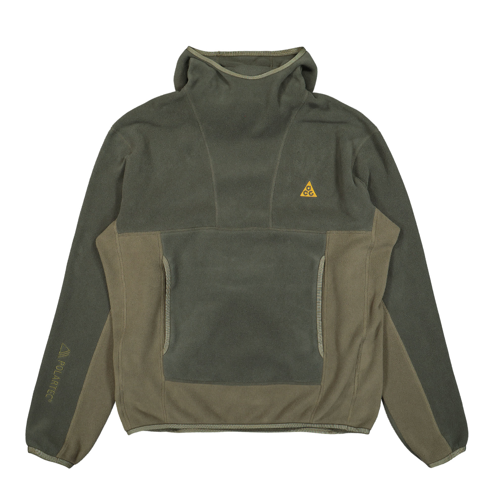 Nike ACG Polartec Wolf Tree Hoodie Cargo Khaki / Medium Olive / Gold Suede Hoodies CV0642 325 | Overkill