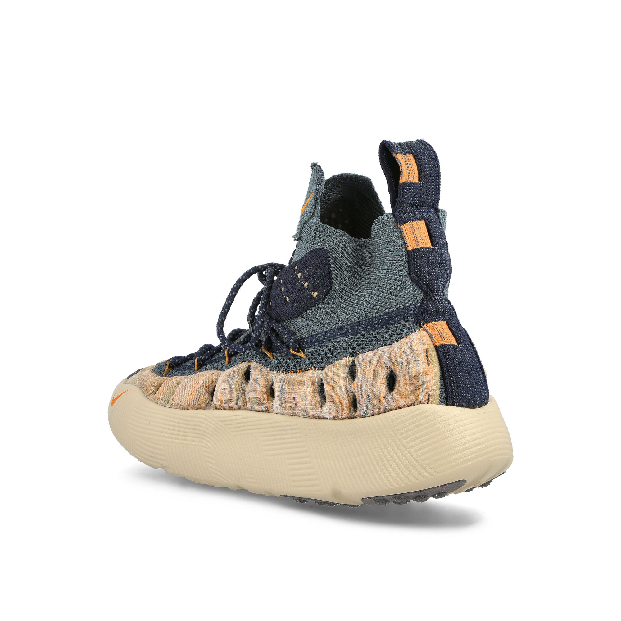 Nike ISPA Sense Flyknit Mineral Slate-Magma Orange - Ratta Sweatshirts Close-up | Overkill