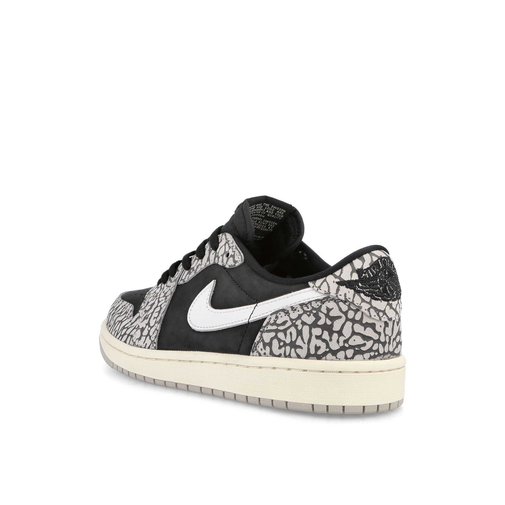 Jordan Wmns Air Jordan 1 Retro Low OG Black / Muslin-Tech Grey-White Sneakers Material | Overkill