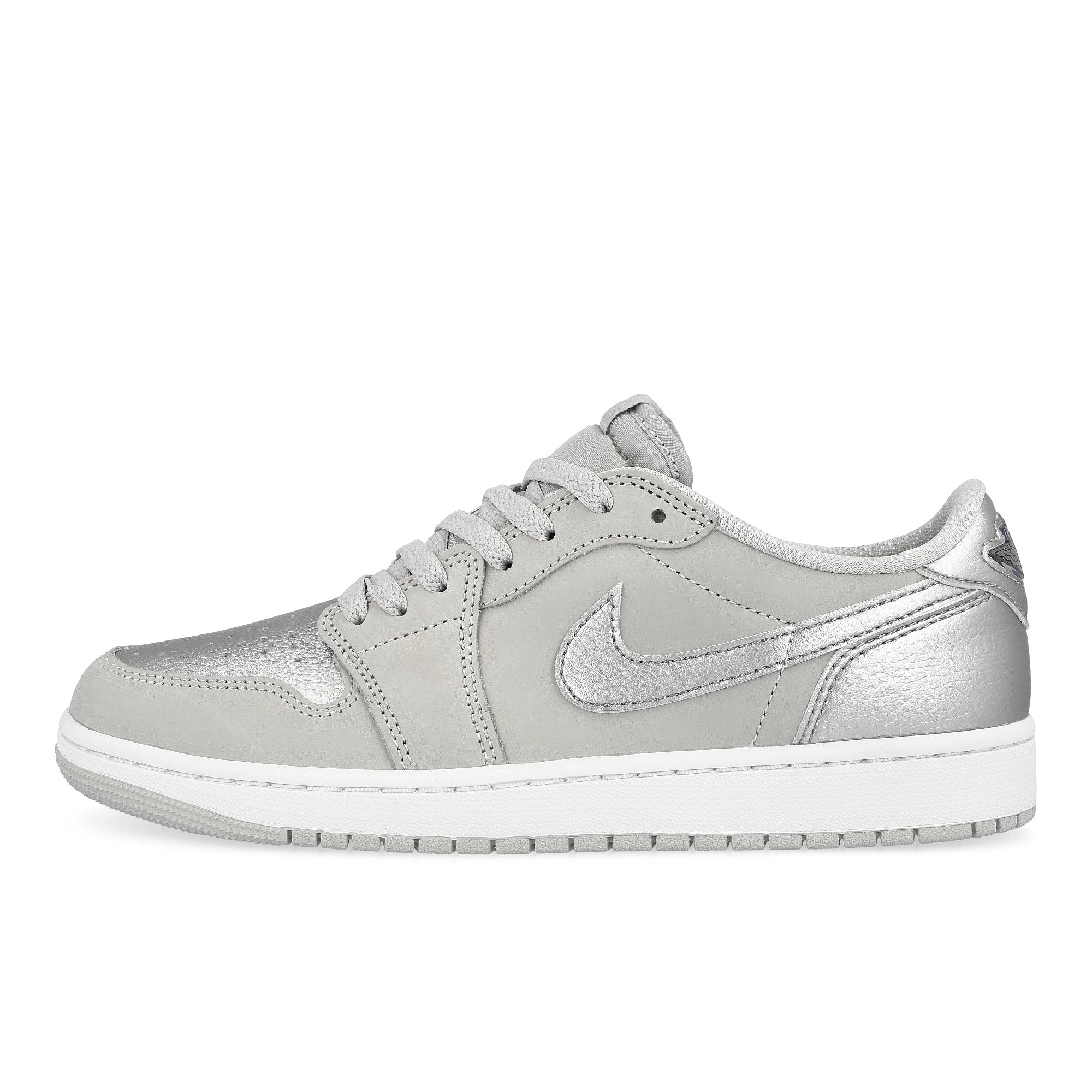 Jordan Air Jordan 1 Low OG Neutral Grey / Metallic Silver - White Low Top Sneakers CZ0790 002 | Overkill