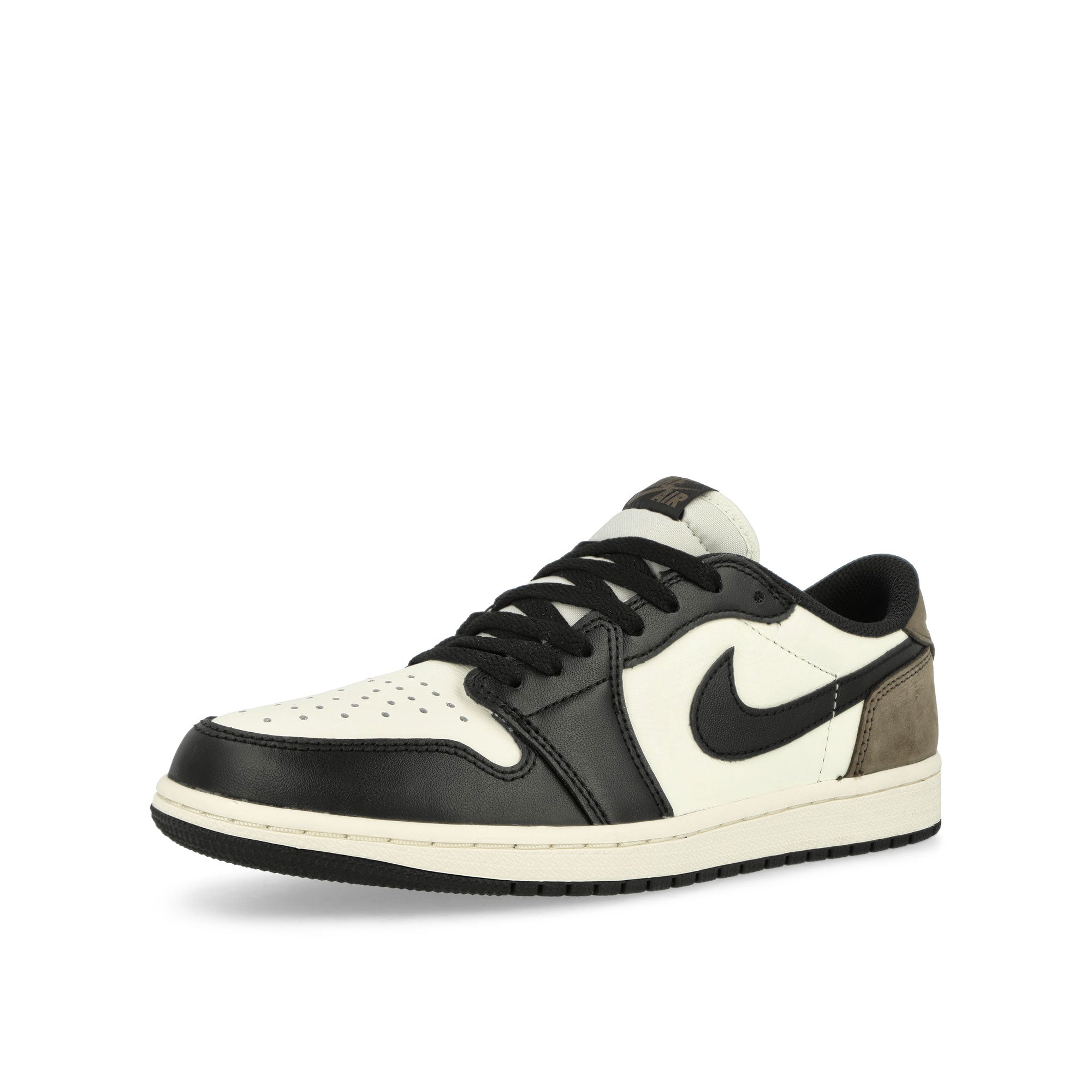Jordan Air Jordan 1 Low OG Sail / Black - Dark Mocha Low Top Sneakers Close Up | Overkill