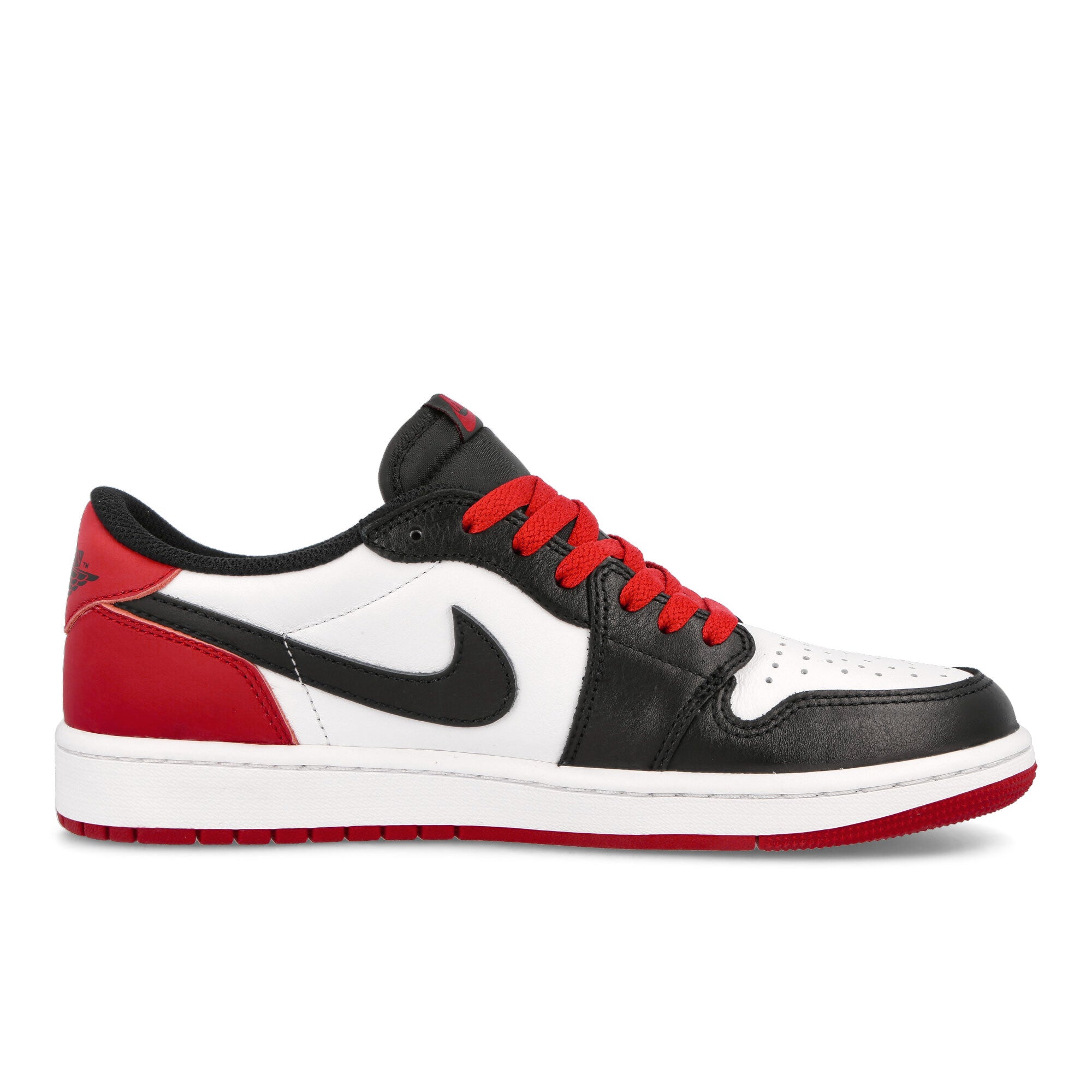 Jordan Air Jordan 1 Retro Low OG White / Black - Varsity Red Low Top Sneakers Silhouette | Overkill