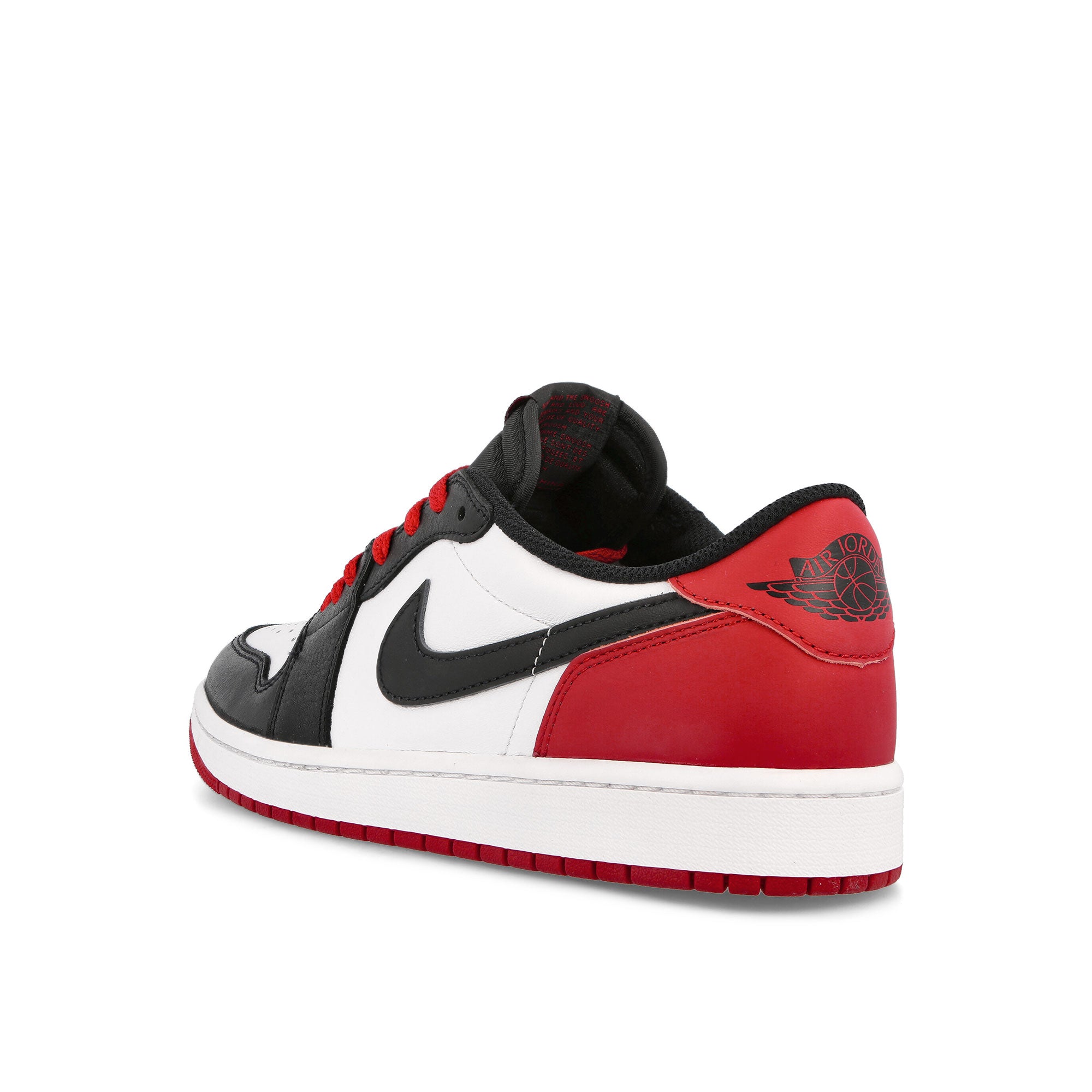 Jordan Air Jordan 1 Retro Low OG White / Black - Varsity Red Low Top Sneakers Material | Overkill