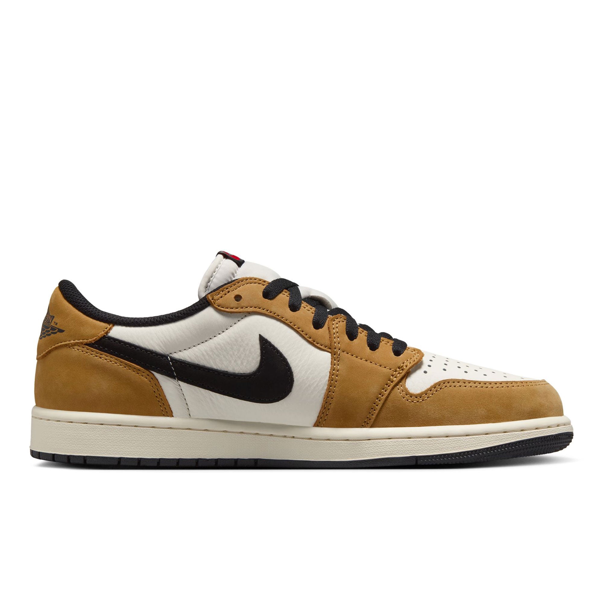 Jordan Air Jordan 1 Low OG Sail / Black - Golden Harvest - Gym Red Low Top Sneakers Silhouette | Overkill