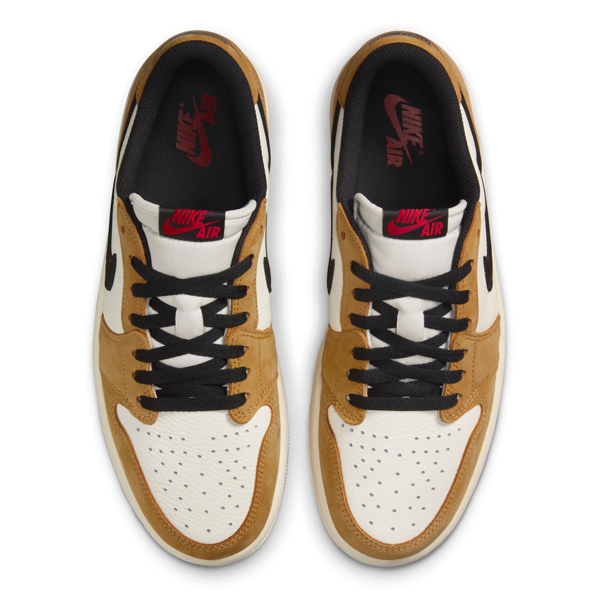Jordan Air Jordan 1 Low OG Sail / Black - Golden Harvest - Gym Red Low Top Sneakers Detailfoto | Overkill