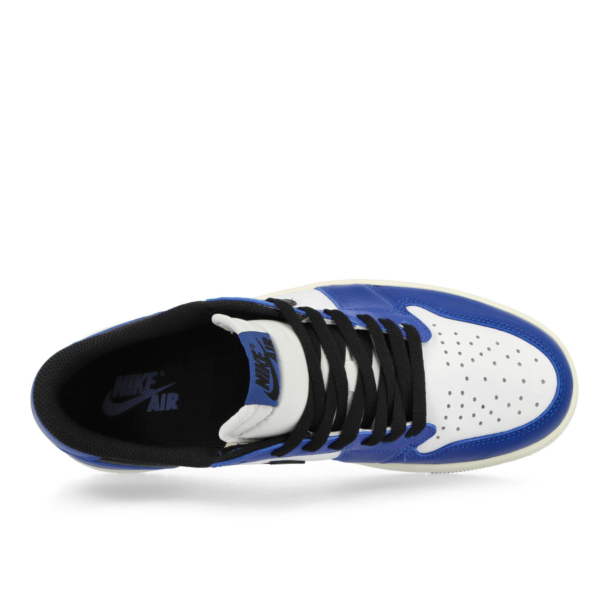 Jordan Air Jordan 1 Low White / Black - Game Royal - Sail Low Top Sneakers Detailfoto | Overkill