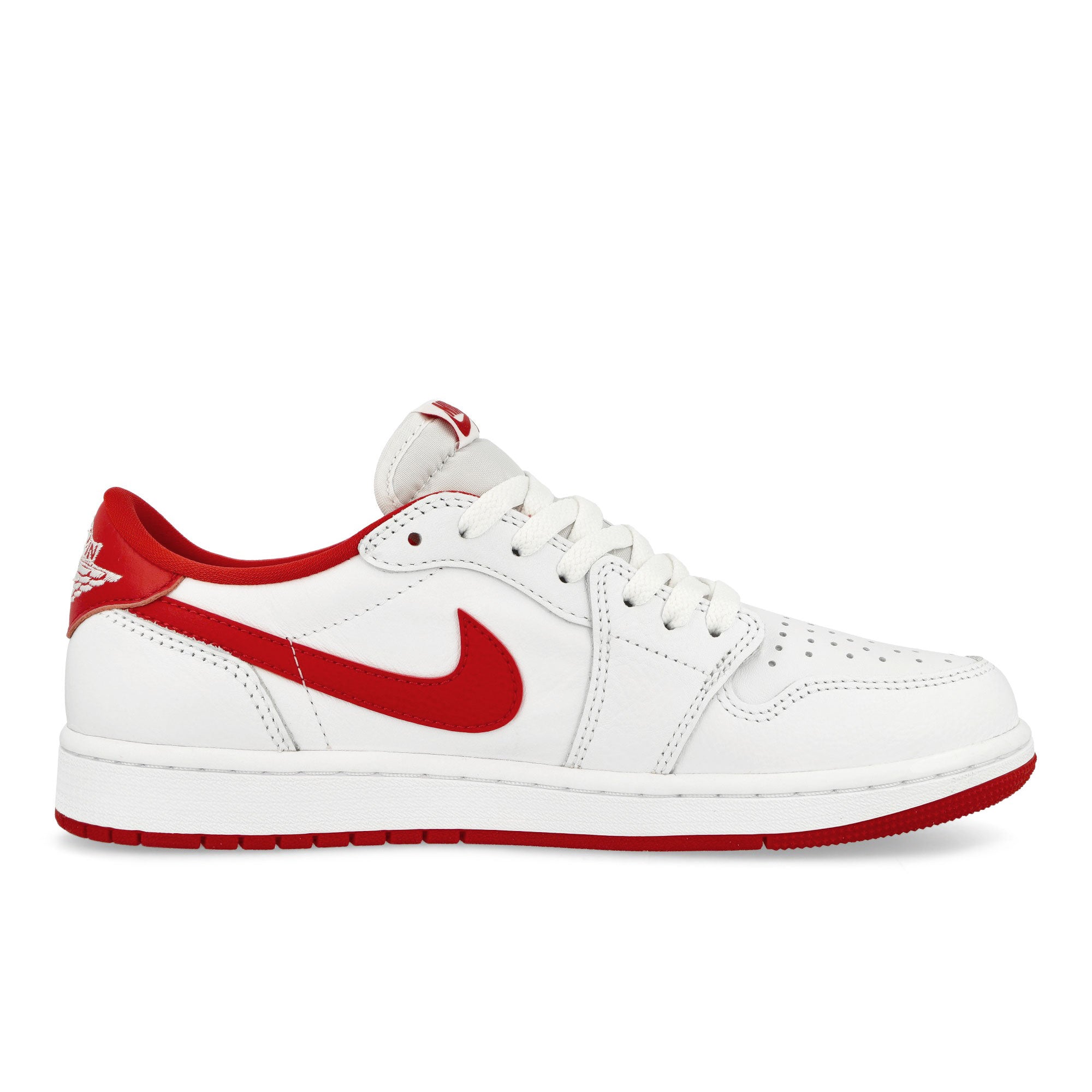 Jordan Air Jordan 1 Retro Low OG White-University Red - White Low Top Sneakers Silhouette | Overkill