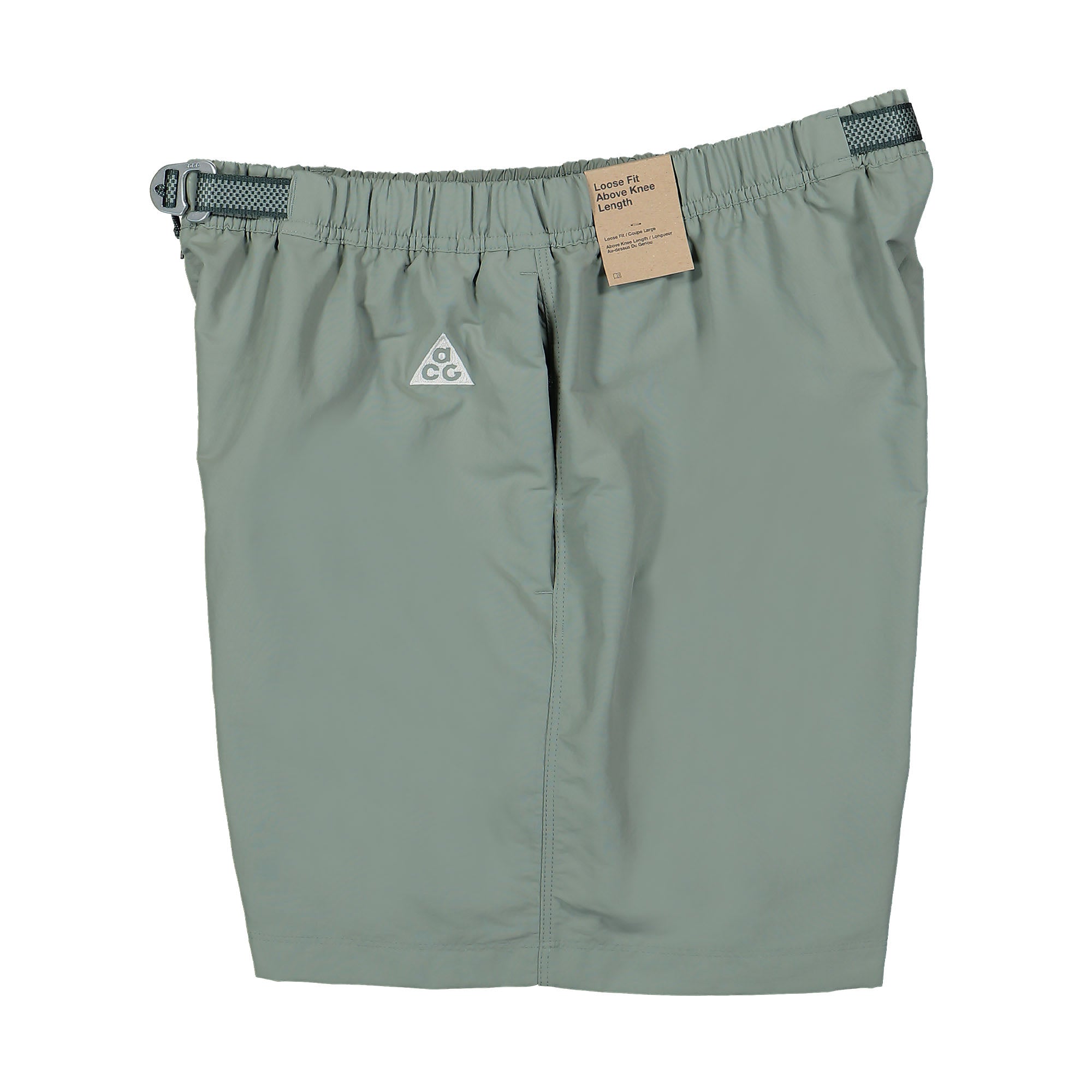 Nike ACG Trail Short Mica Green / Faded Spruce / Summit White Shorts Close-up | Overkill