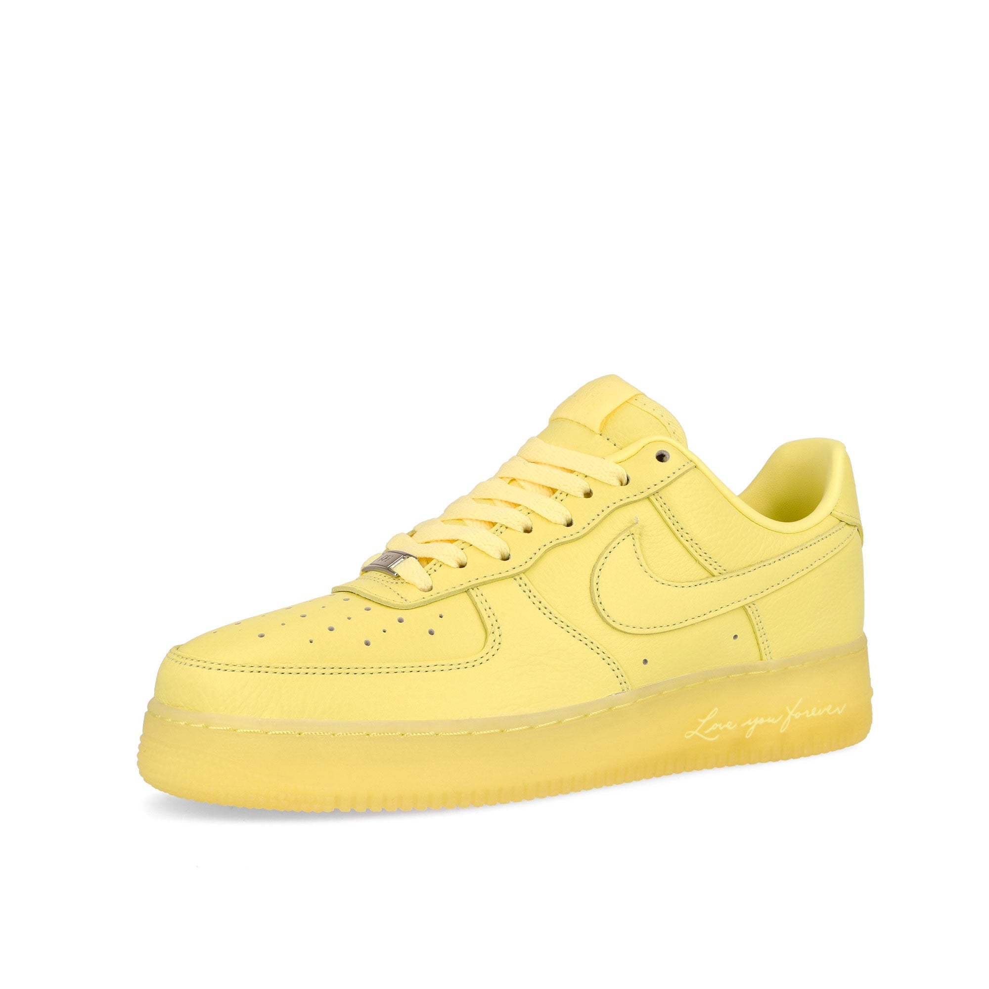 Nike Air Force 1 Low SP Citron Tint / Cobalt Tint - Metallic Silver Low Top Sneakers Close Up | Overkill