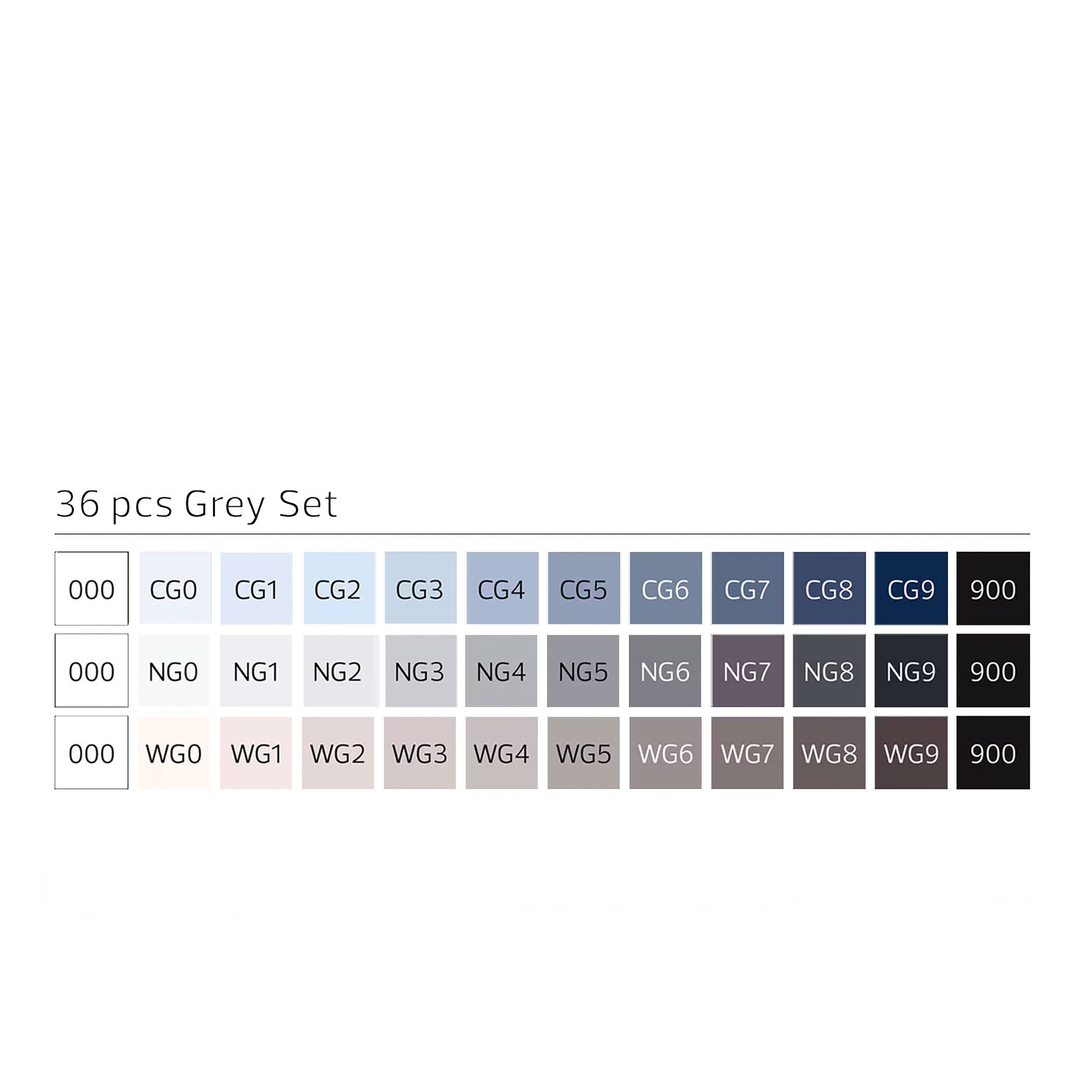 Stylefile Marker 36er Grey Set Multicolored Marker Close-up | Overkill